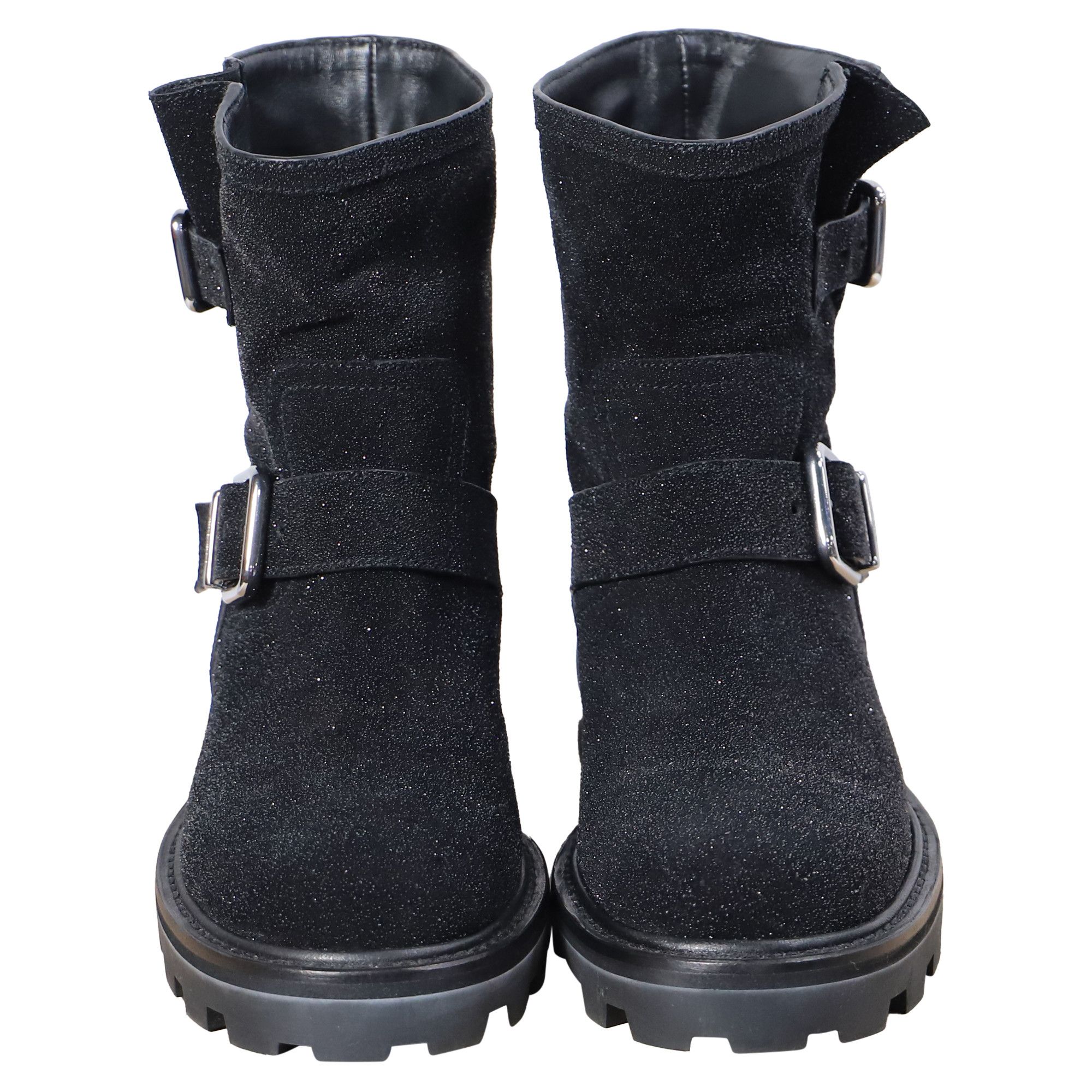 Jimmy Choo Jimmy Choo Youth II Glitter-Effect Ankle Boots in Black Glit Size US 6 / EU 39 - 9 Thumbnail