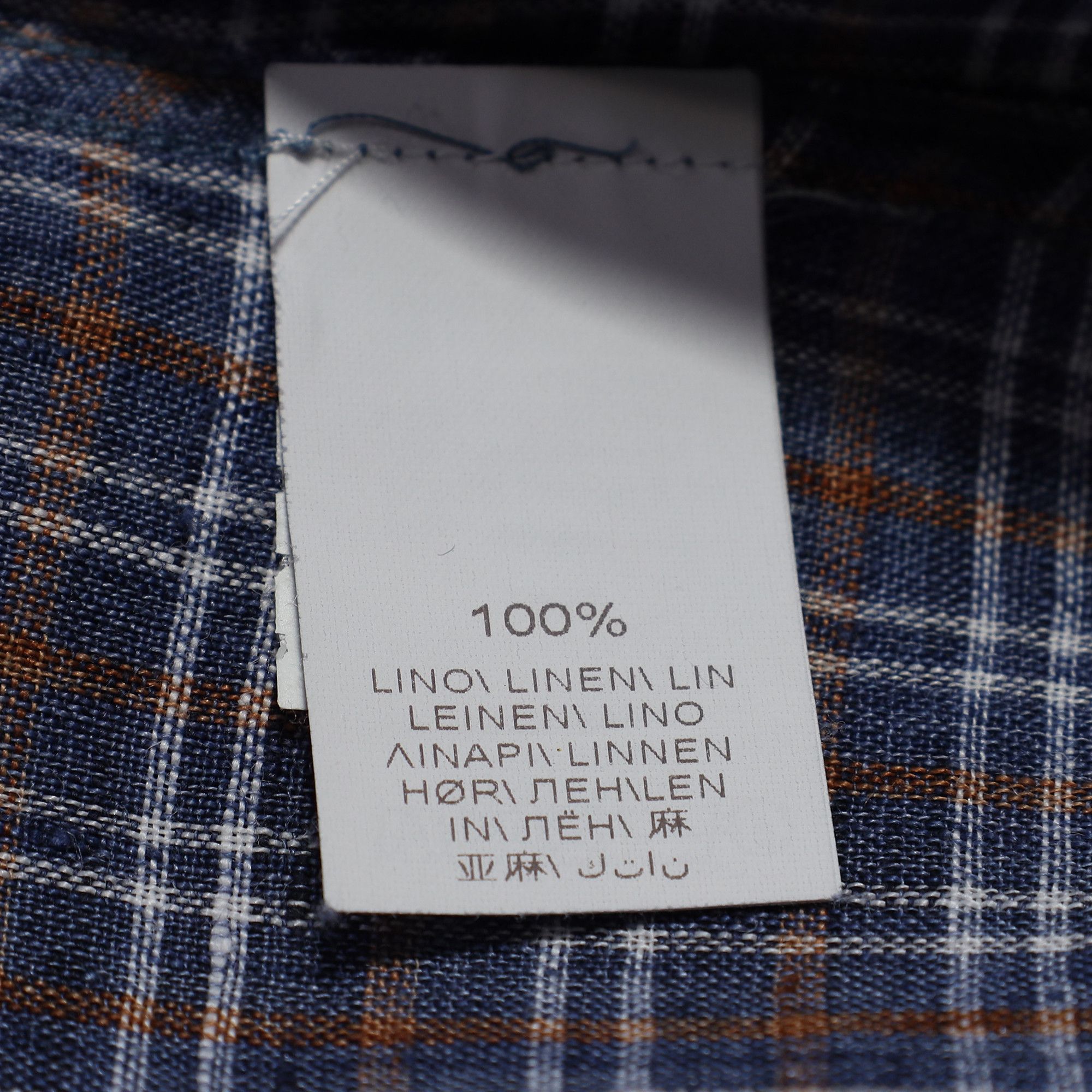 Brunello Cucinelli Brunello Cucinelli Checked Button-Down Shirt in Multicolor Size US XXL / EU 58 / 5 - 6 Thumbnail