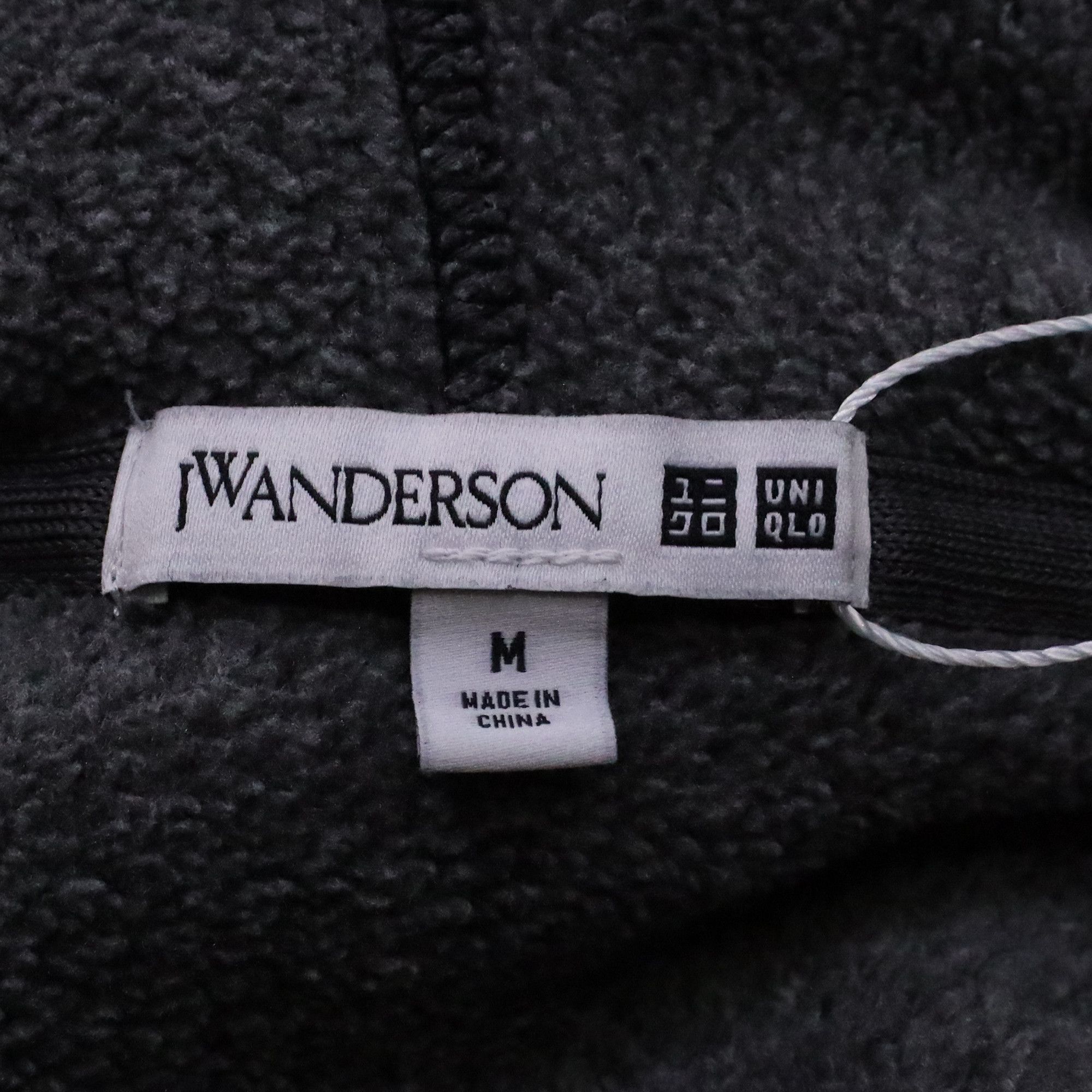 JW Anderson JW Anderson X Uniqlo Logo Patch Hoodie in Grey Polyester Size US XL / EU 56 / 4 - 5 Thumbnail