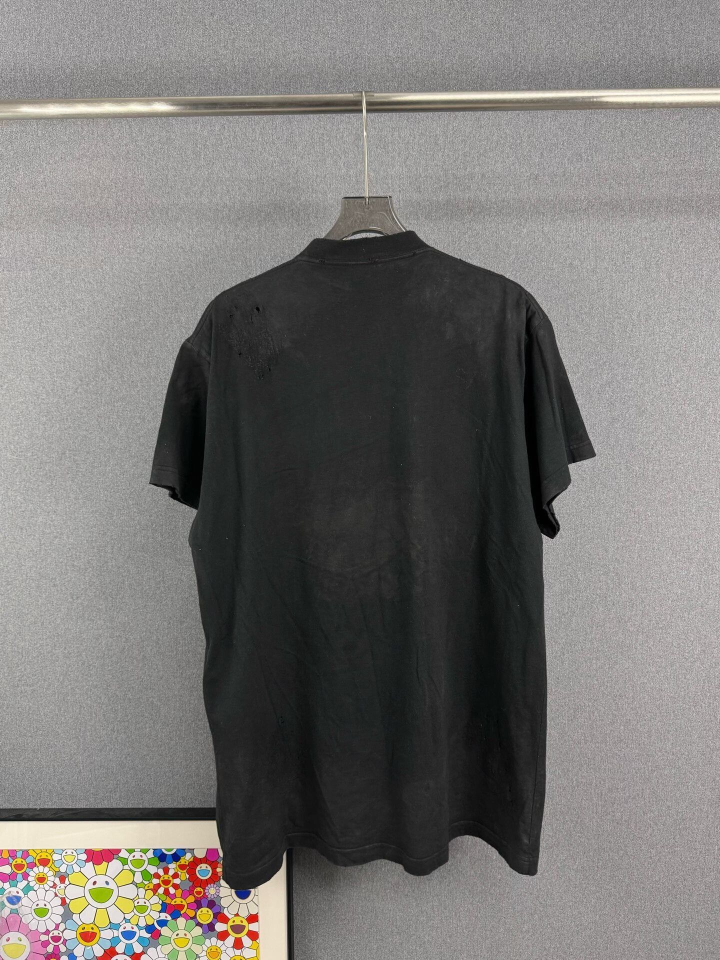 Balenciaga Balenciaga Mud Wash Distressed T-Shirt Size 1 Size US S / EU 44-46 / 1 - 3 Thumbnail