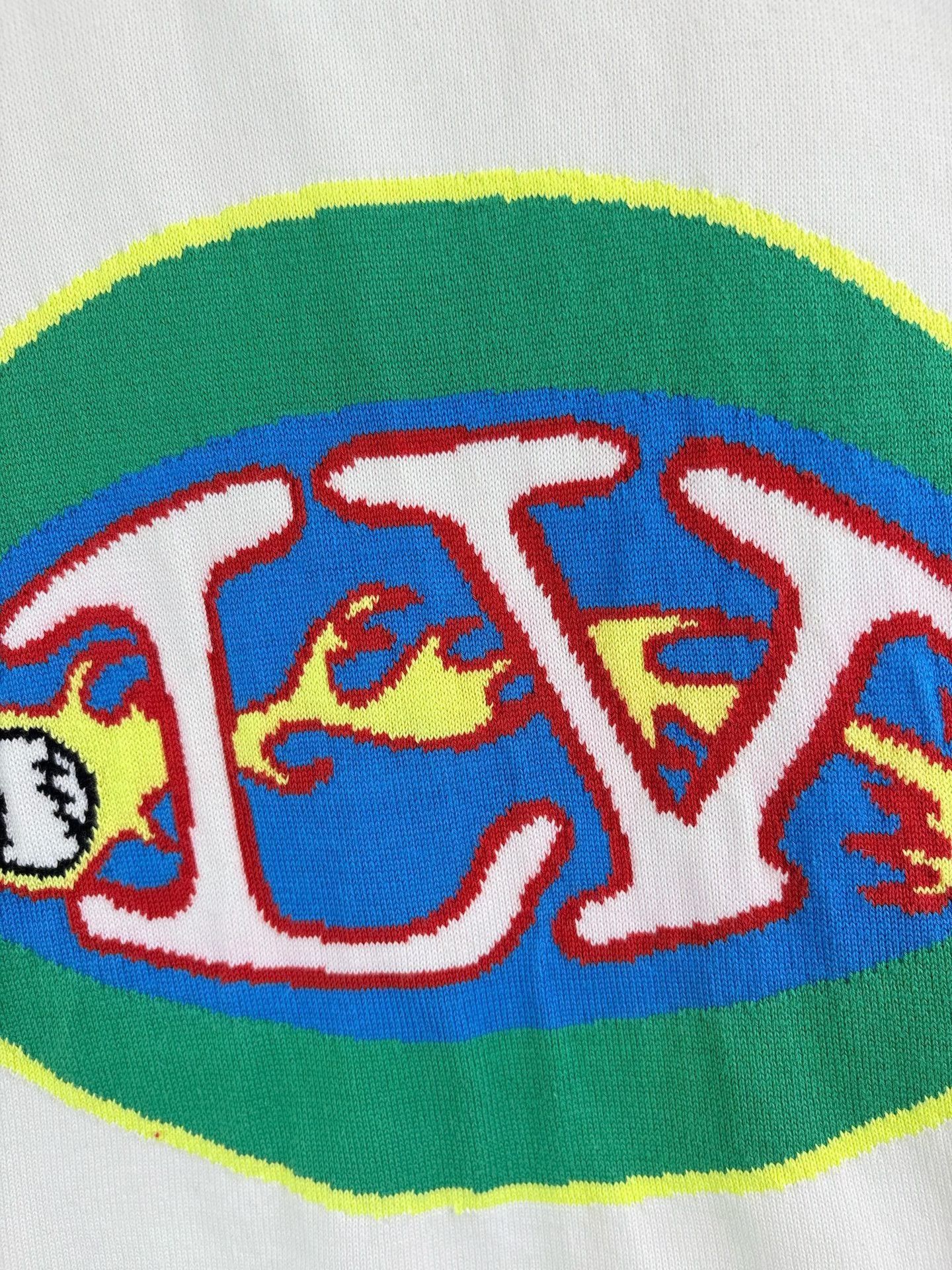 Louis Vuitton Louis Vuitton Fire Baseball Graphic Knit Top XL Size US XL / EU 56 / 4 - 4 Thumbnail