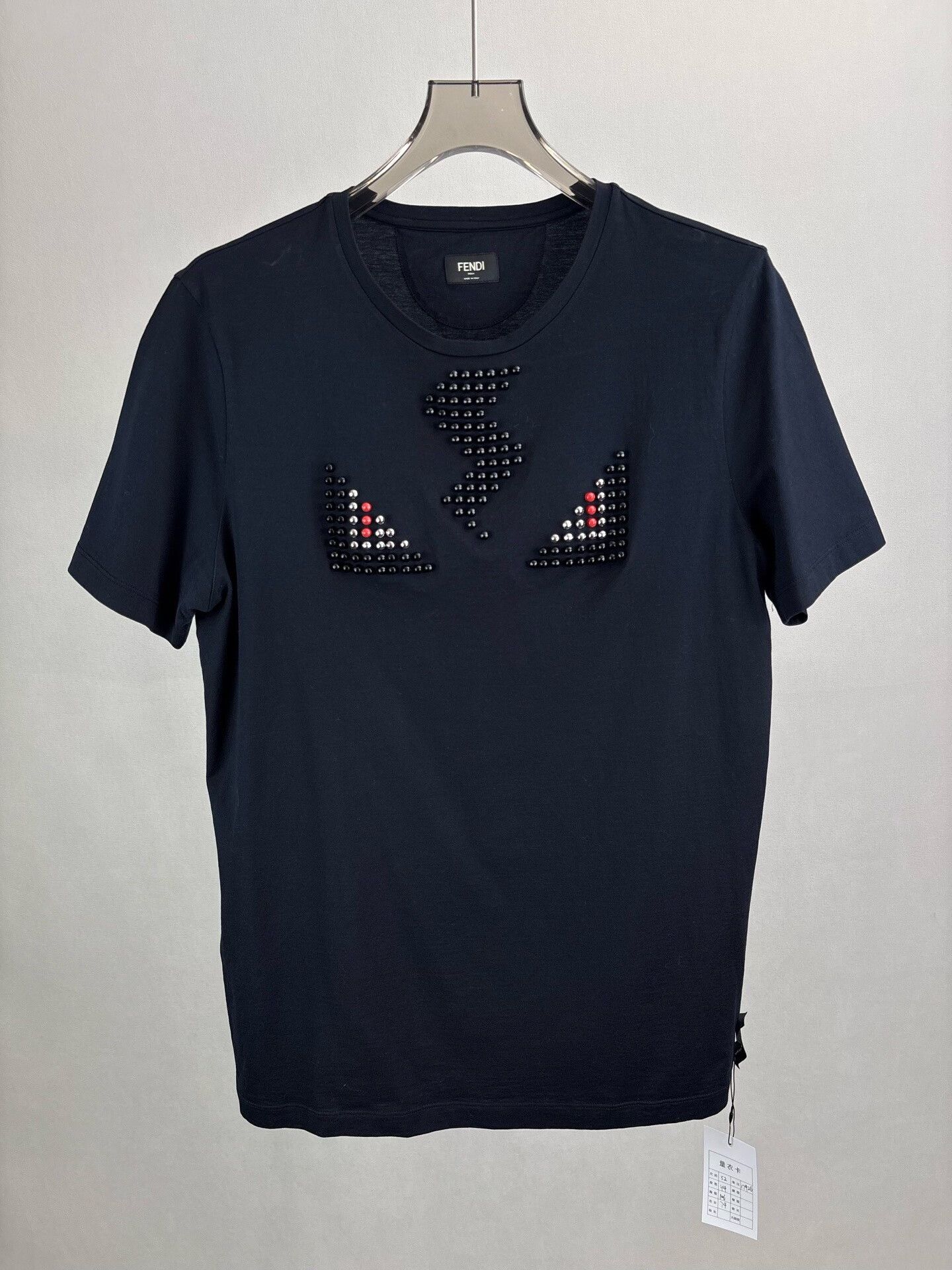 Fendi Fendi Studded Monster Eyes Bag Bug T-Shirt 52 Size US L / EU 52-54 / 3 - 2 Thumbnail
