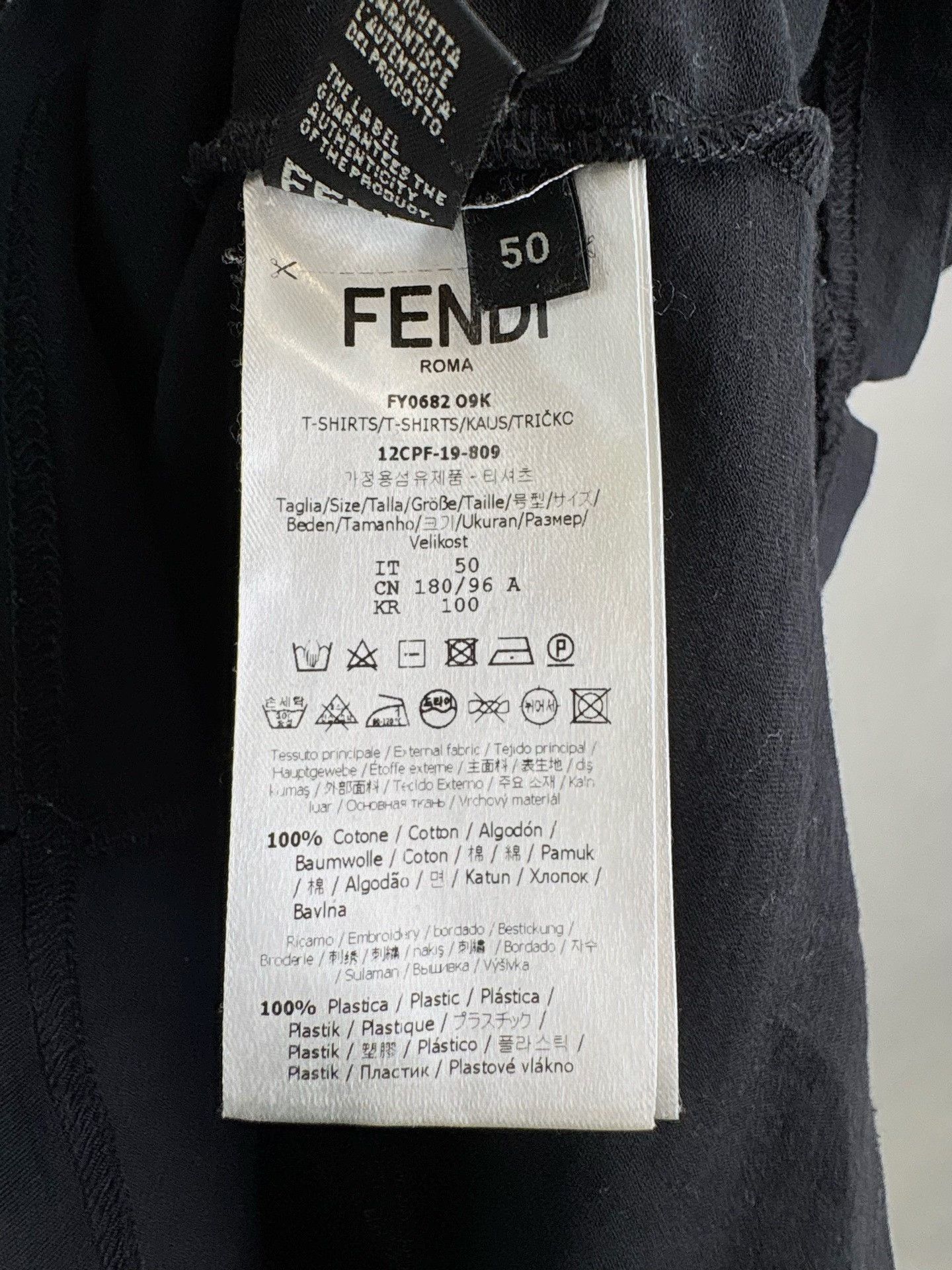 Fendi Fendi Karl Lagerfeld Beaded Graphic T-Shirt 50 Size US M / EU 48-50 / 2 - 6 Thumbnail