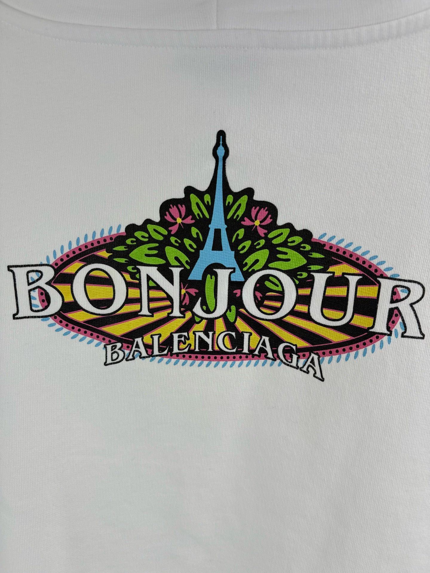 Balenciaga Balenciaga Bonjour Eiffel Tower Hoodie XS Size US XS / EU 42 / 0 - 5 Thumbnail
