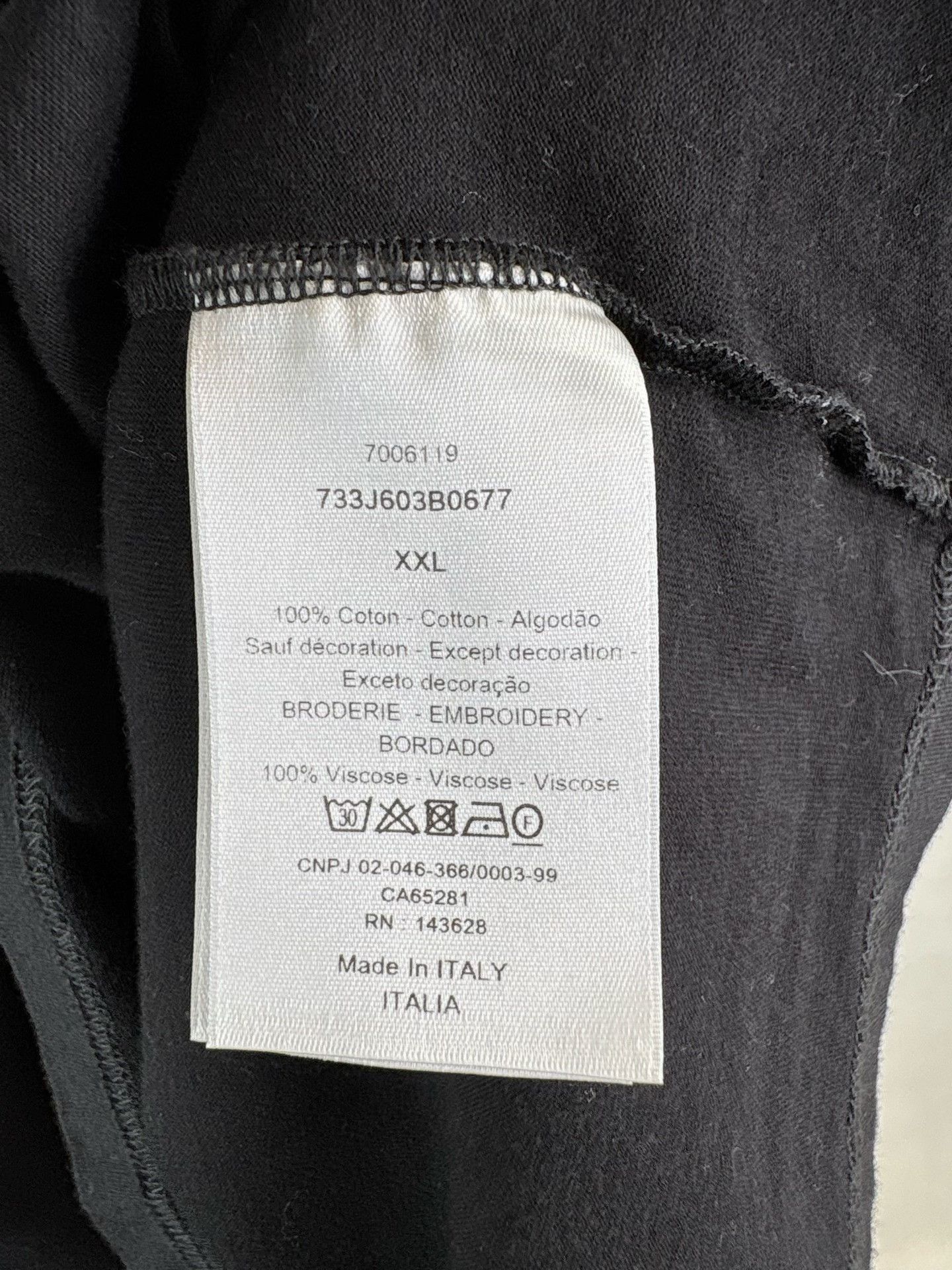 Dior Dior Bee Embroidered Cotton T-Shirt XXL Size US XXL / EU 58 / 5 - 6 Thumbnail