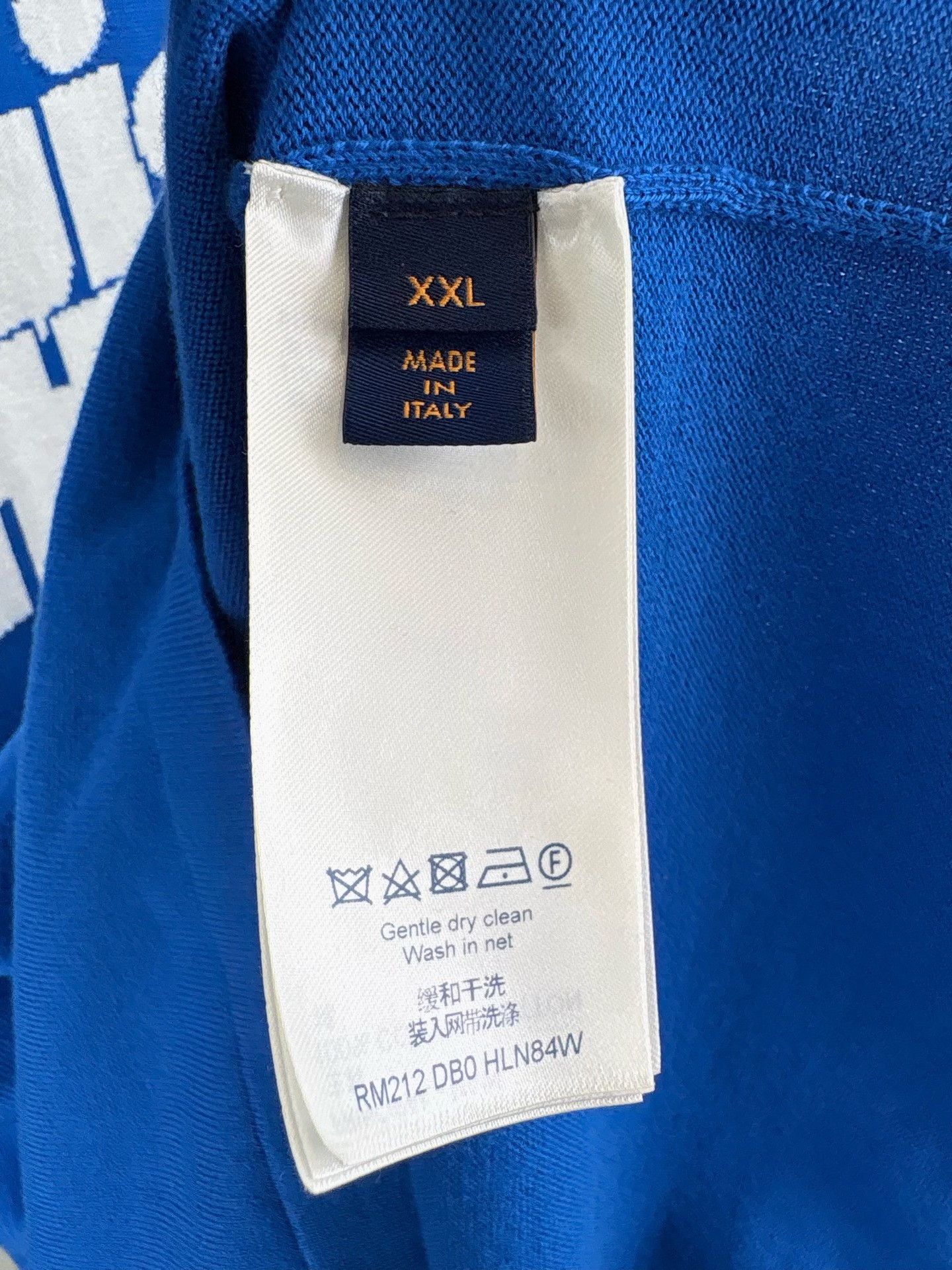 Louis Vuitton Louis Vuitton Blue Logo Knit T-Shirt XXL Size US XXL / EU 58 / 5 - 6 Thumbnail