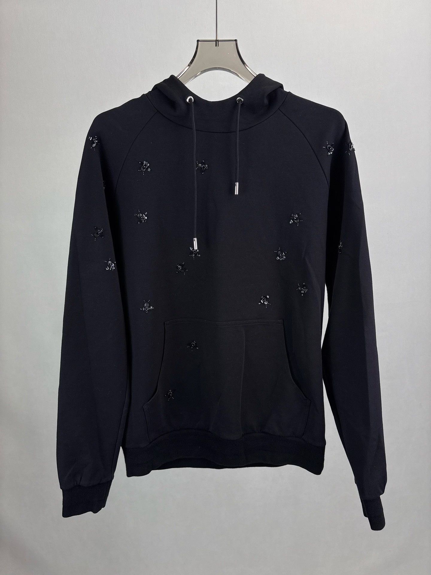 Dior Dior Bee Sequin Patch Hoodie Black M Size US M / EU 48-50 / 2 - 2 Thumbnail