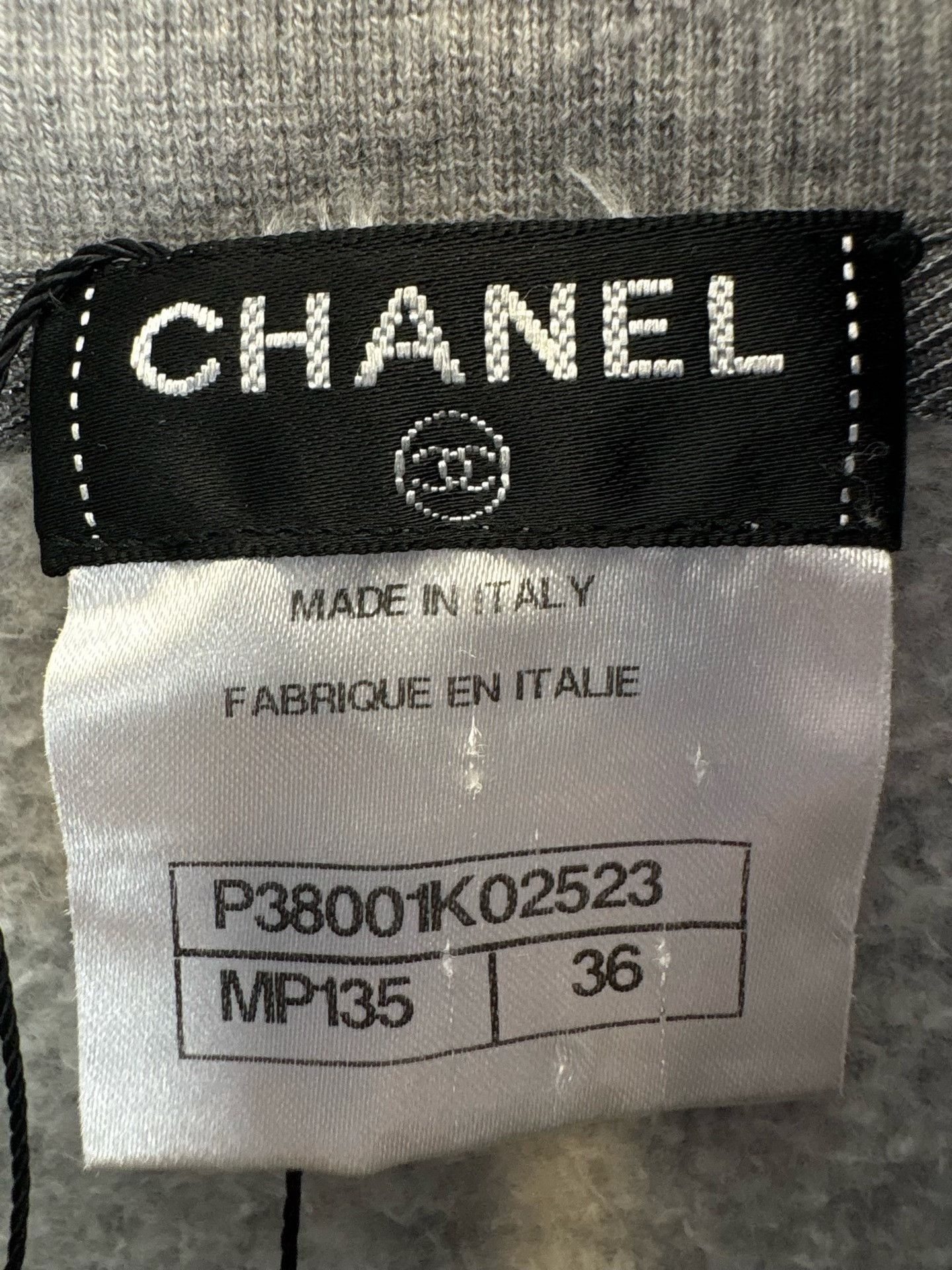 Chanel Chanel Gray Logo Knit Top Size 36 Size XS / US 0-2 / IT 36-38 - 5 Thumbnail