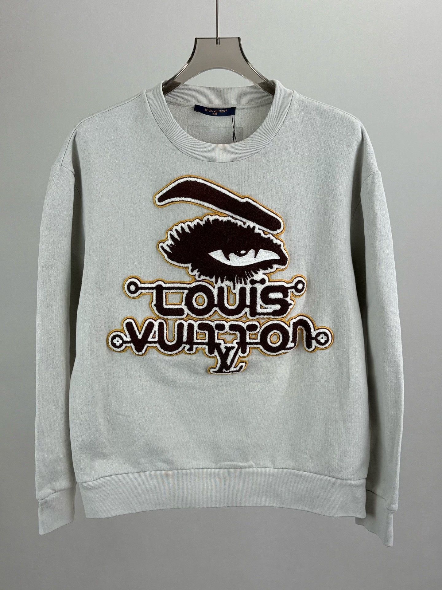 Louis Vuitton Louis Vuitton Eye Embroidery Flocked Logo Sweatshirt XL Size US XL / EU 56 / 4 - 2 Thumbnail