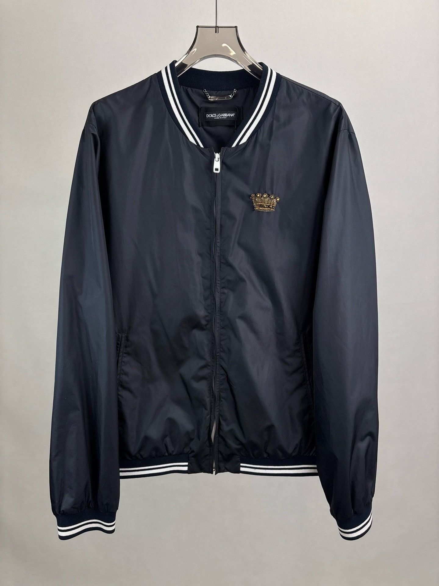 Dolce & Gabbana Dolce & Gabbana Crown Embroidered Bomber Jacket 58 Size US XXL / EU 58 / 5 - 2 Thumbnail