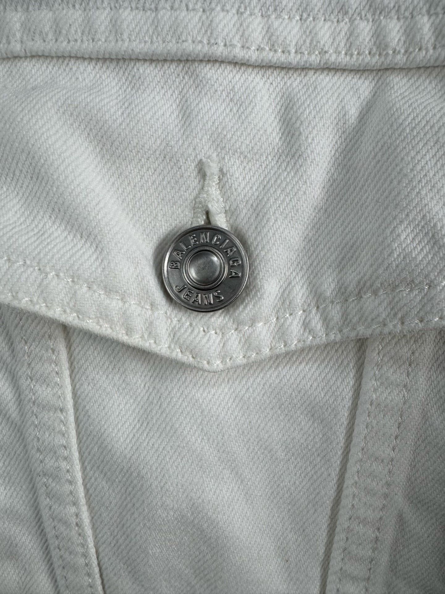 Balenciaga Balenciaga Back Logo Denim Jacket 34 Size XS / US 0-2 / IT 36-38 - 4 Thumbnail