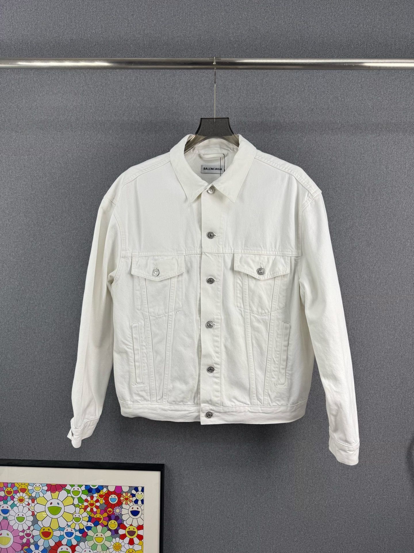 Balenciaga Balenciaga Back Logo Denim Jacket 34 Size XS / US 0-2 / IT 36-38 - 3 Thumbnail