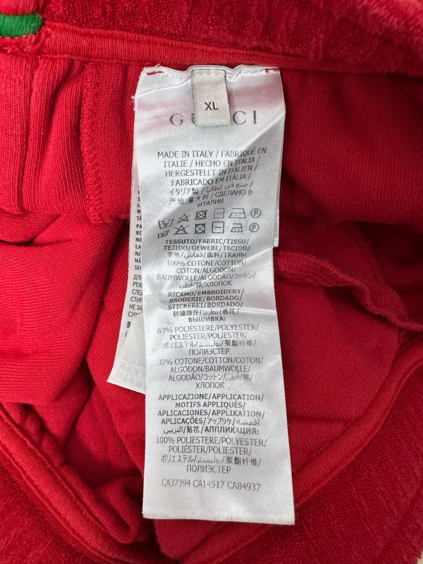 Gucci Gucci Red Terry Double G Shorts XL Size US 36 / EU 52 - 6 Thumbnail