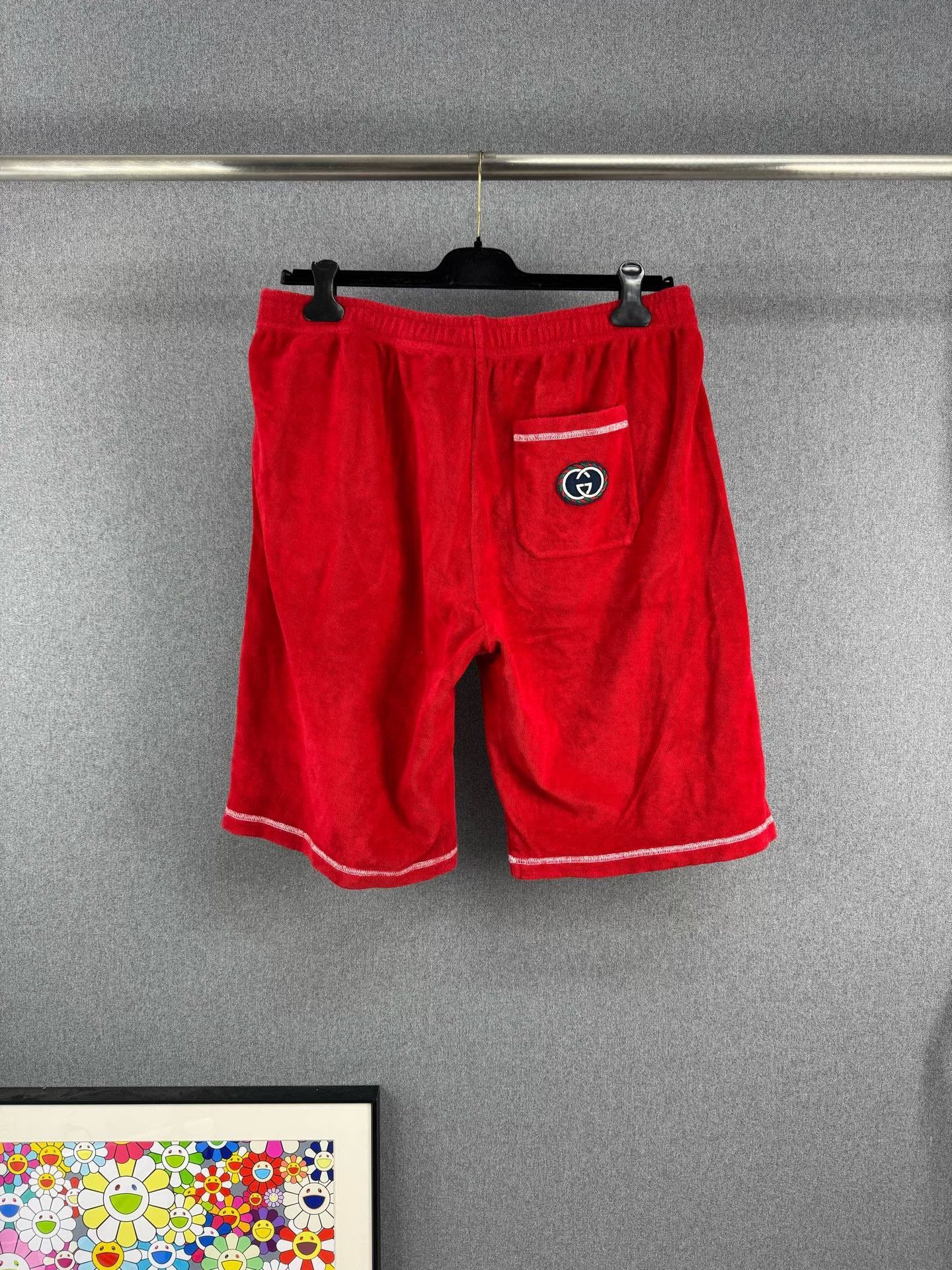 Gucci Gucci Red Terry Double G Shorts XL Size US 36 / EU 52 - 3 Thumbnail