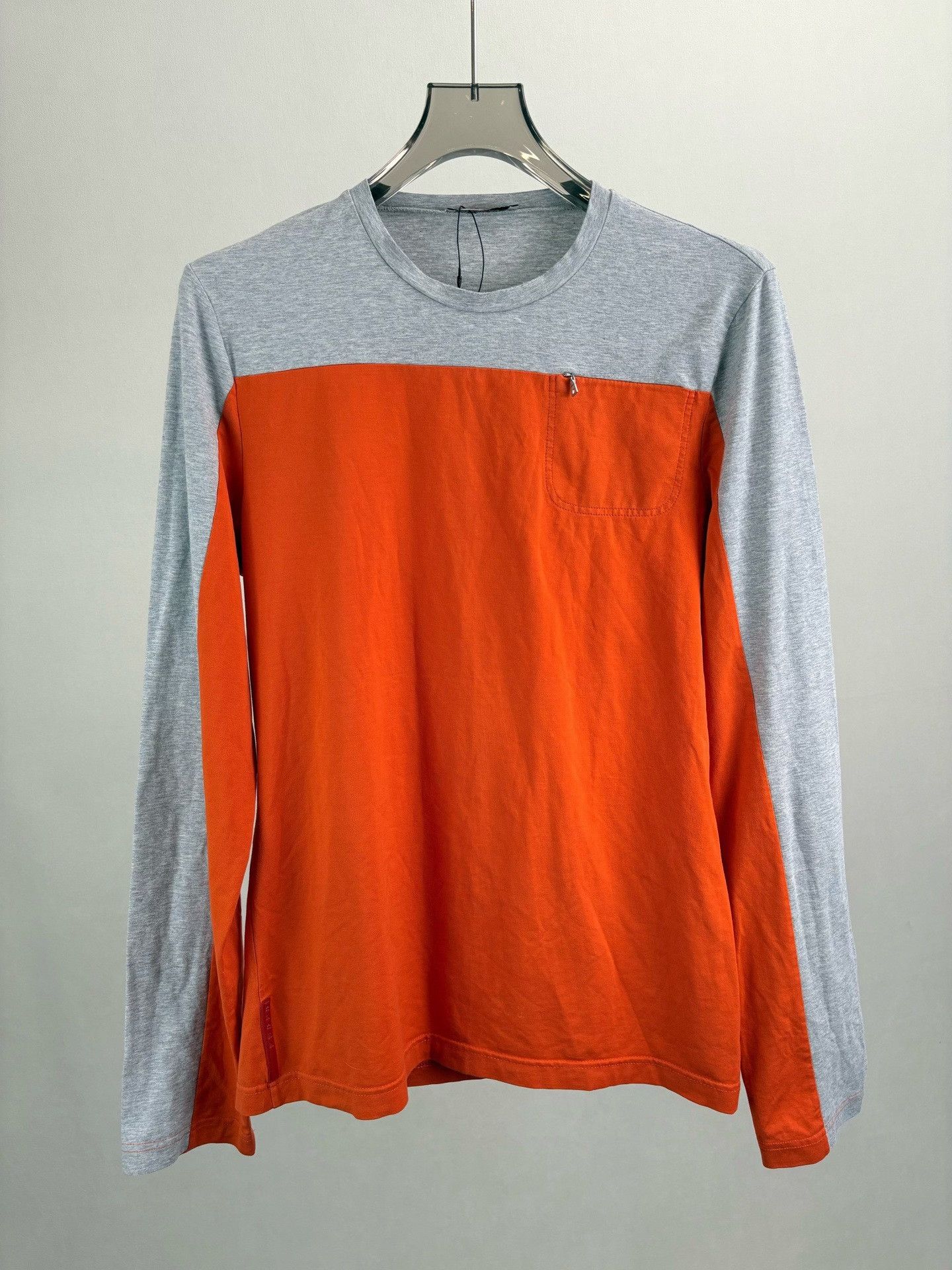 Prada Prada Two-Tone Long Sleeve T-Shirt XL Size US XL / EU 56 / 4 - 2 Thumbnail