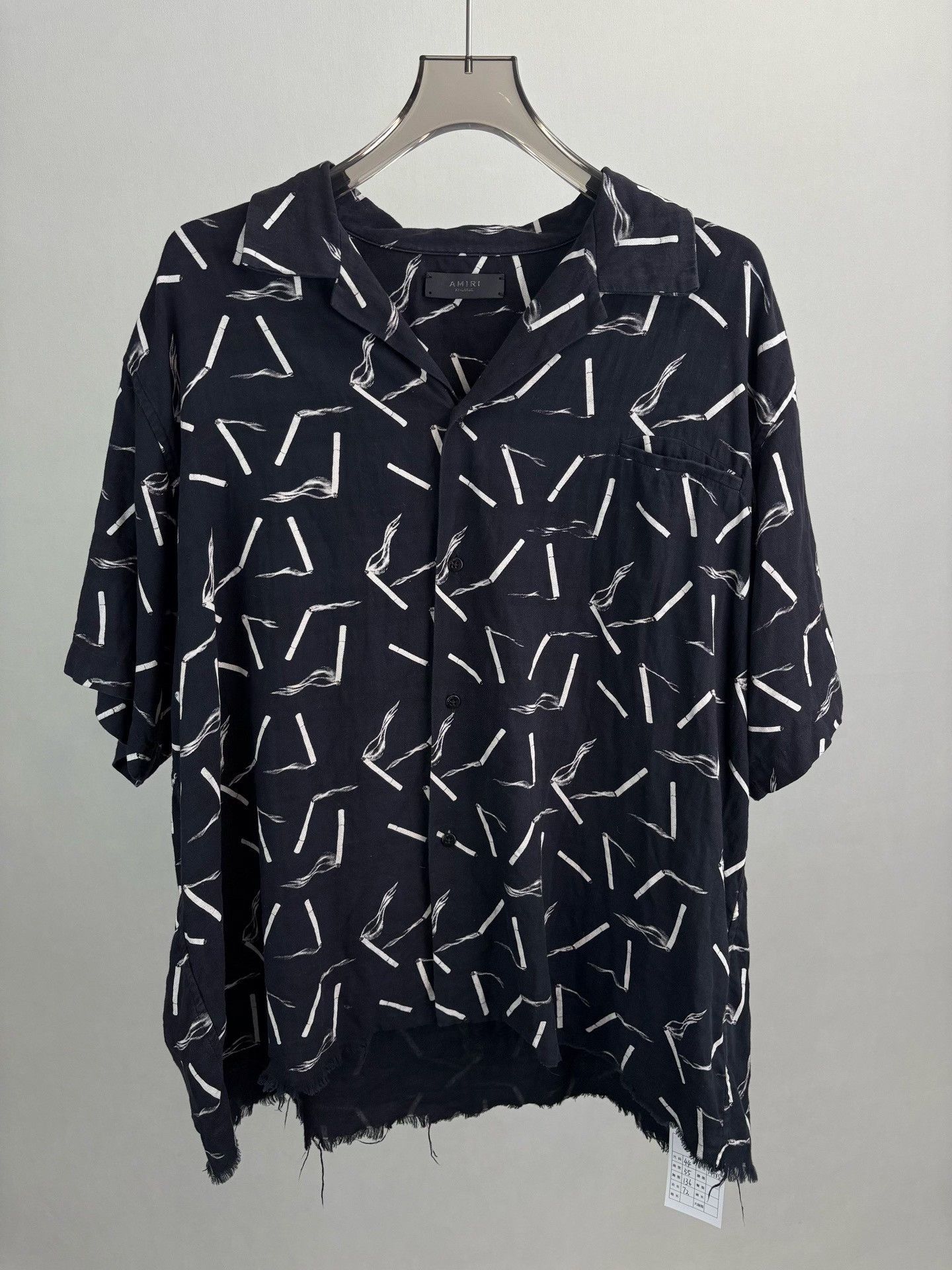 Amiri Amiri Cigarette Print Short Sleeve Shirt XXL Size US XXL / EU 58 / 5 - 2 Thumbnail