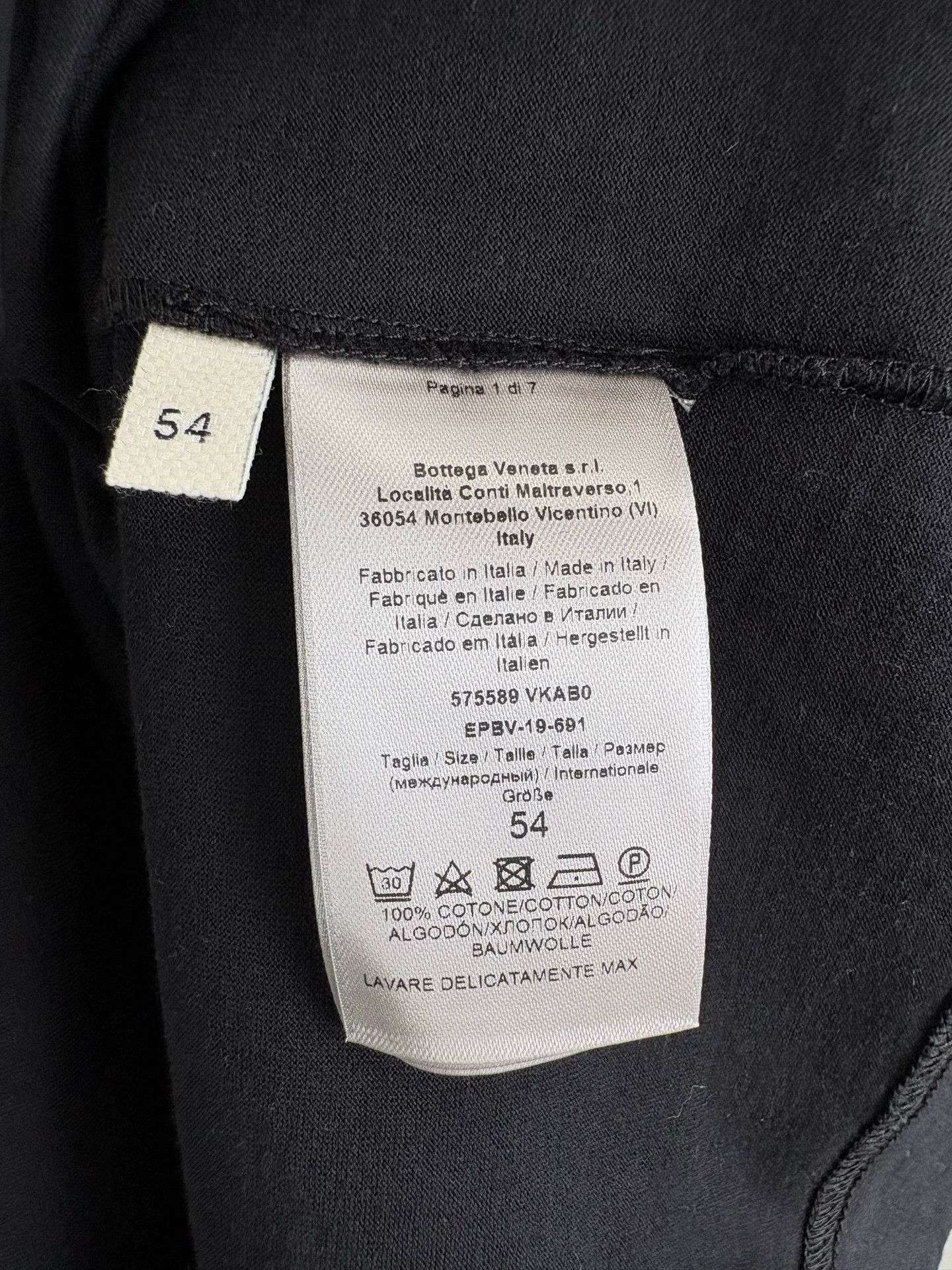 Bottega Veneta Bottega Veneta Back Logo Embroidered T-Shirt 54 Size US L / EU 52-54 / 3 - 6 Thumbnail