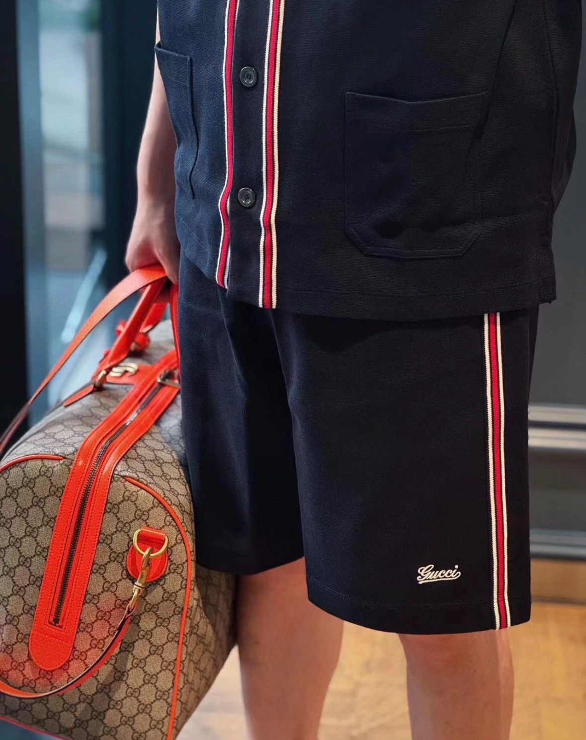 Gucci Gucci Side Stripe Shorts M Size US 32 / EU 48 - 8 Thumbnail