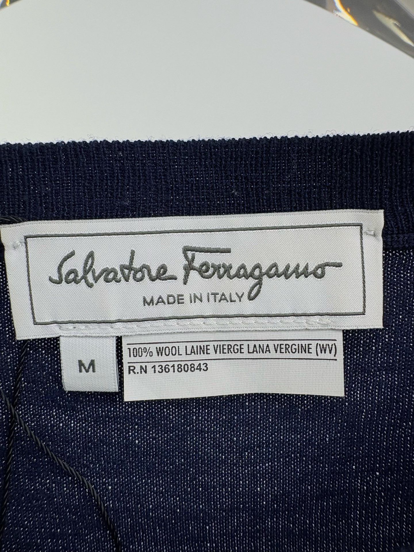 Salvatore Ferragamo Ferragamo Wool Patterned Striped Sweater M Size US M / EU 48-50 / 2 - 5 Thumbnail
