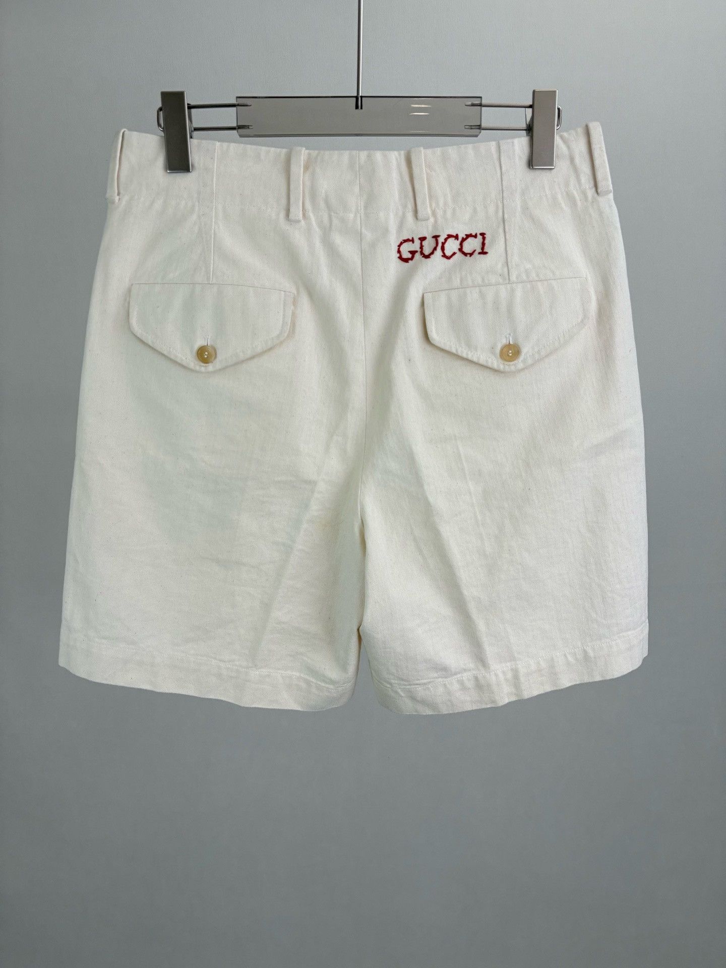Gucci Gucci Embroidered Logo Shorts Size 46 Size US 30 / EU 46 - 3 Thumbnail