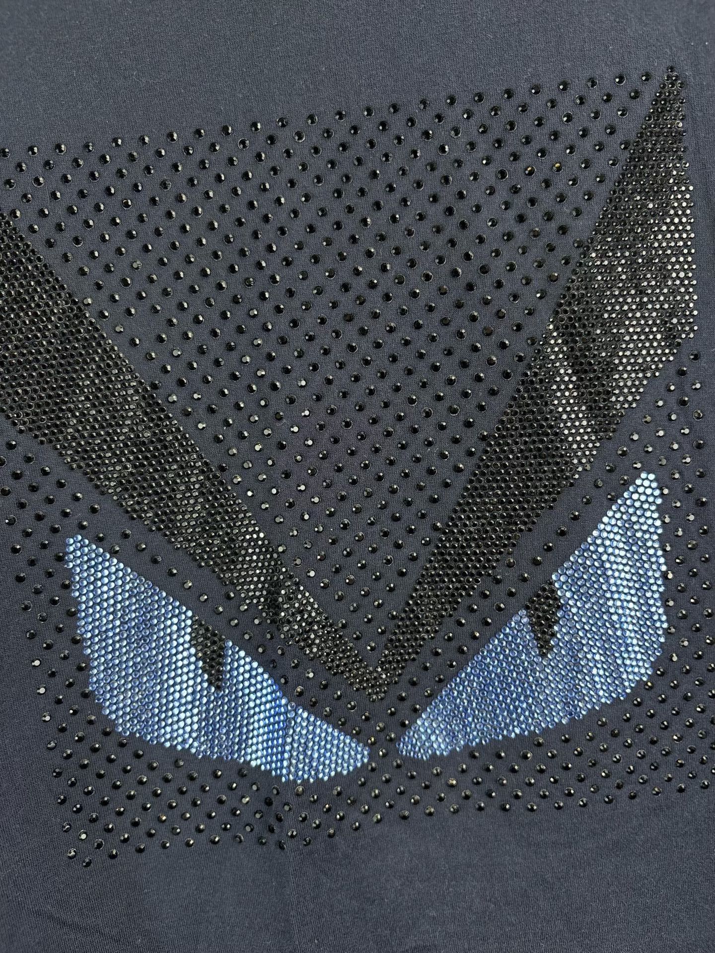 Fendi Fendi Rhinestone Monster Eye T-Shirt Size 50 Size US M / EU 48-50 / 2 - 4 Thumbnail