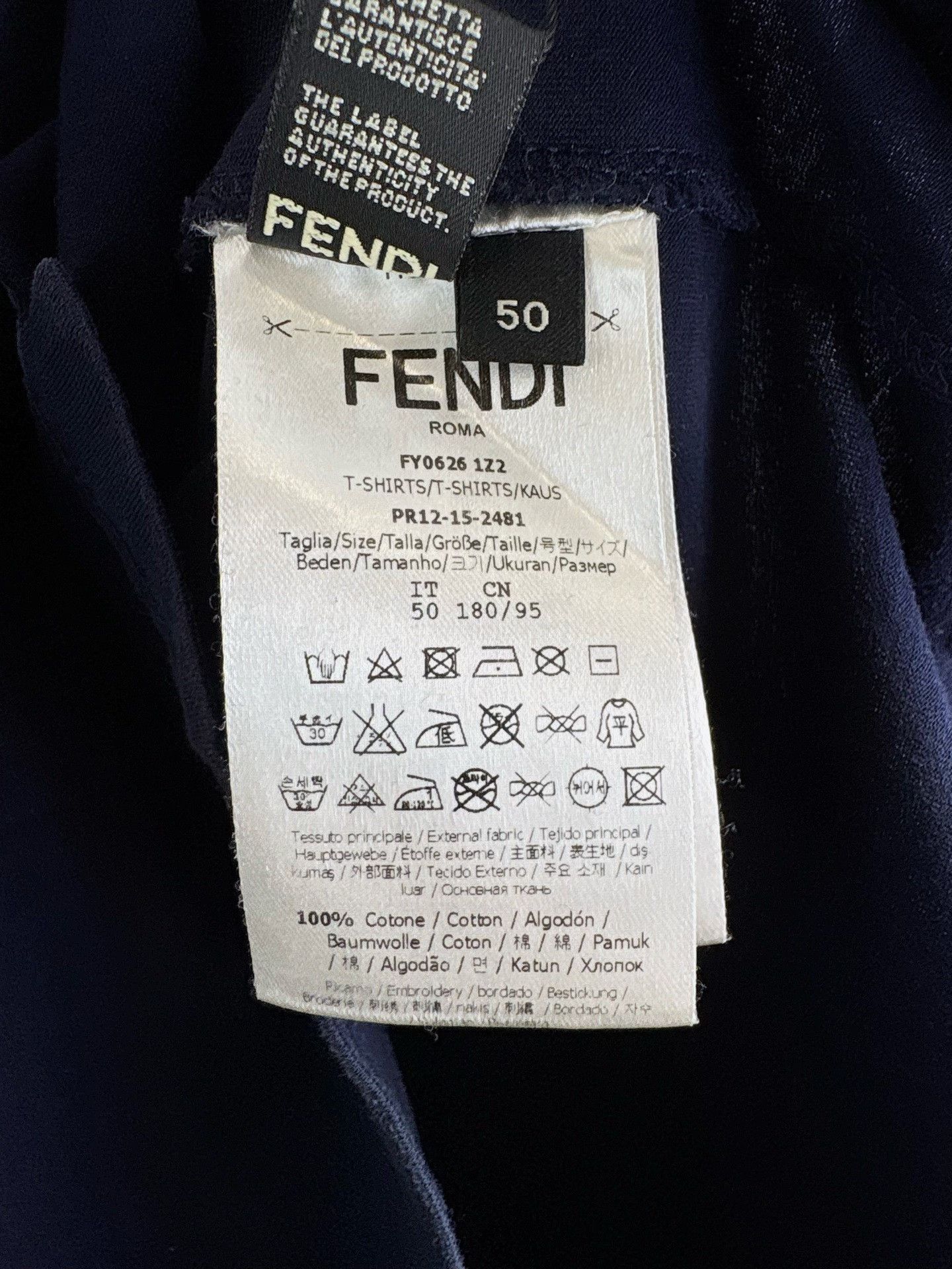 Fendi Fendi Rhinestone Monster Eye T-Shirt Size 50 Size US M / EU 48-50 / 2 - 6 Thumbnail