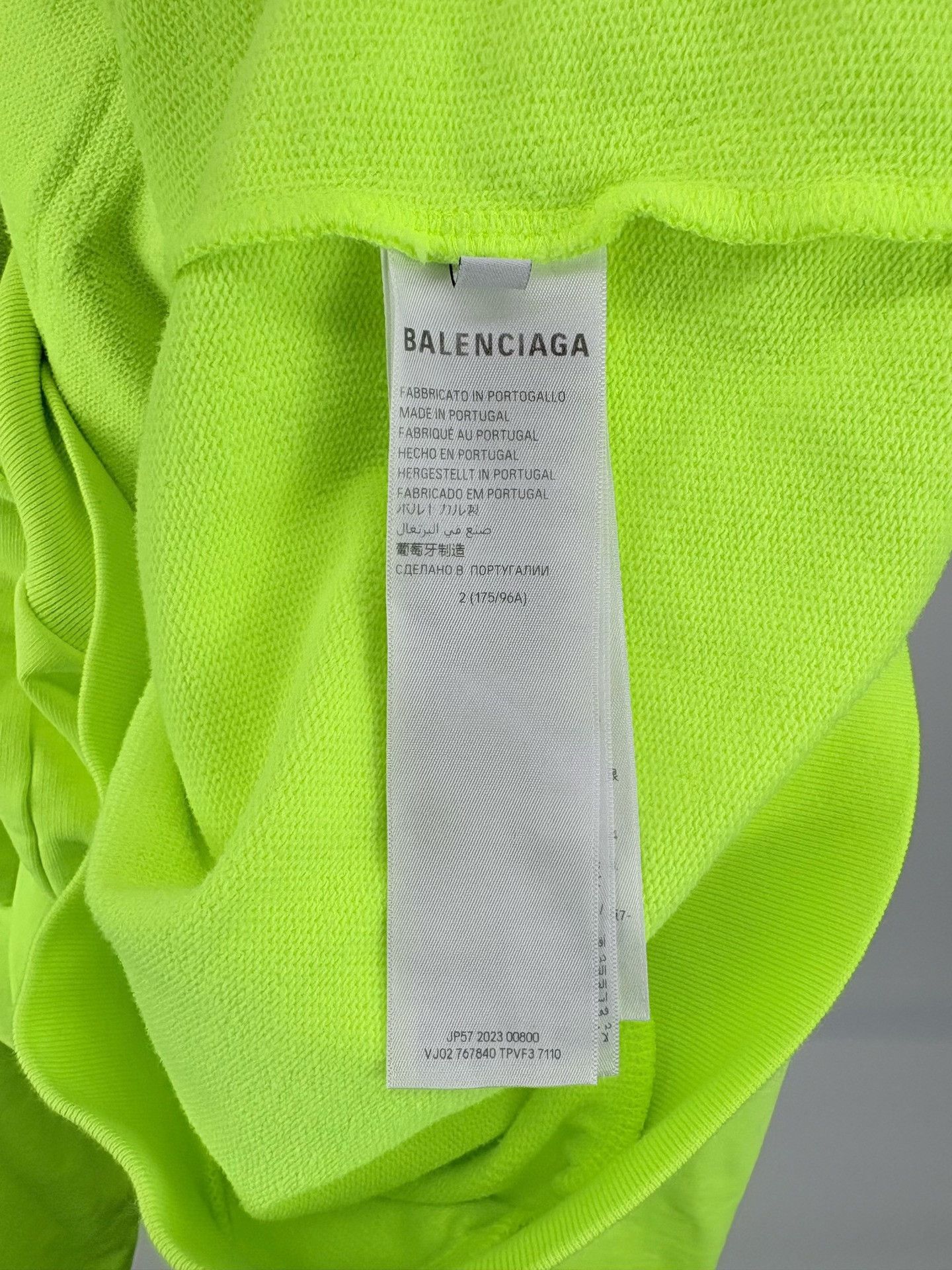Balenciaga Balenciaga Neon Logo Zip Hoodie Size 2 Size US M / EU 48-50 / 2 - 6 Thumbnail