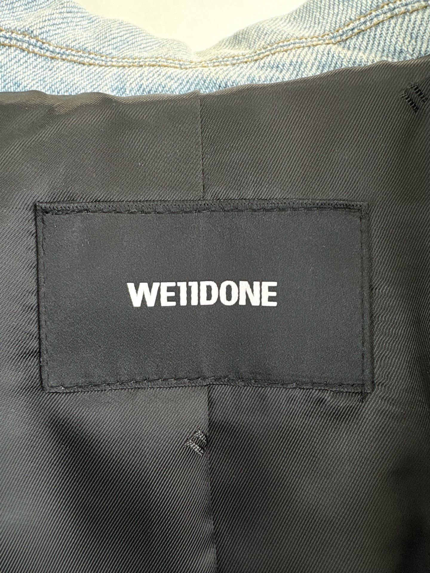 WE11DONE WE11DONE Washed Denim Blazer Jacket Size M Size US M / EU 48-50 / 2 - 5 Thumbnail
