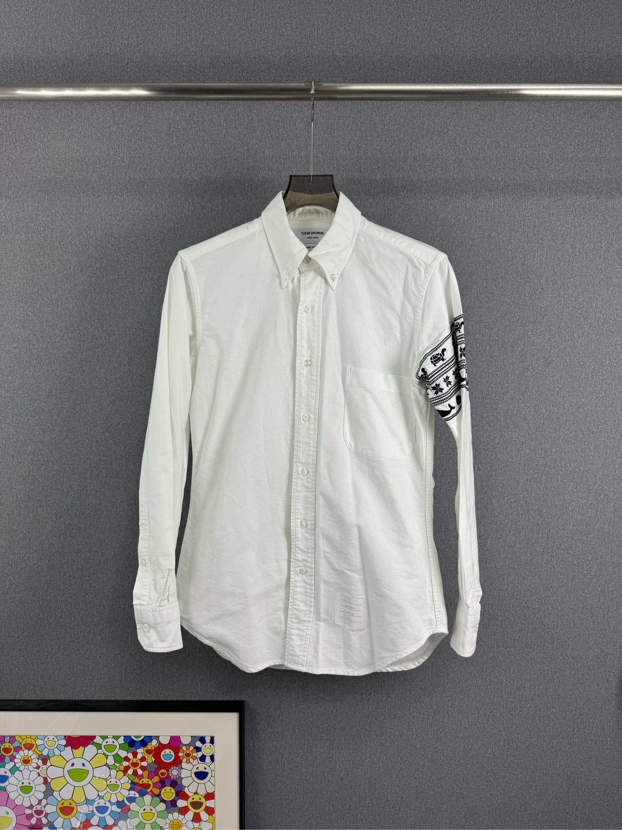 Thom Browne Thom Browne Whale Embroidery Shirt Size 2 Size US M / EU 48-50 / 2 - 2 Thumbnail