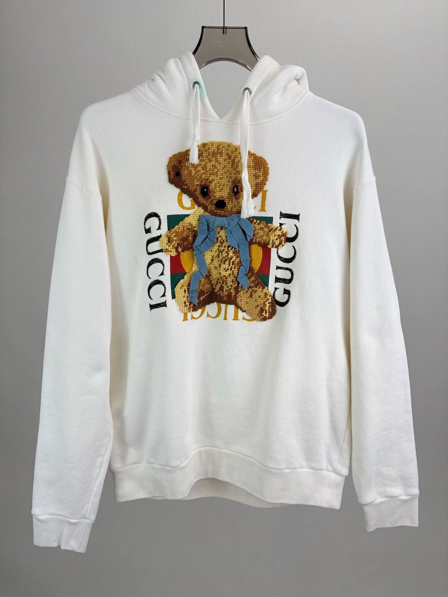Gucci Gucci Teddy Bear Embroidered Hoodie Size S Size US S / EU 44-46 / 1 - 2 Thumbnail