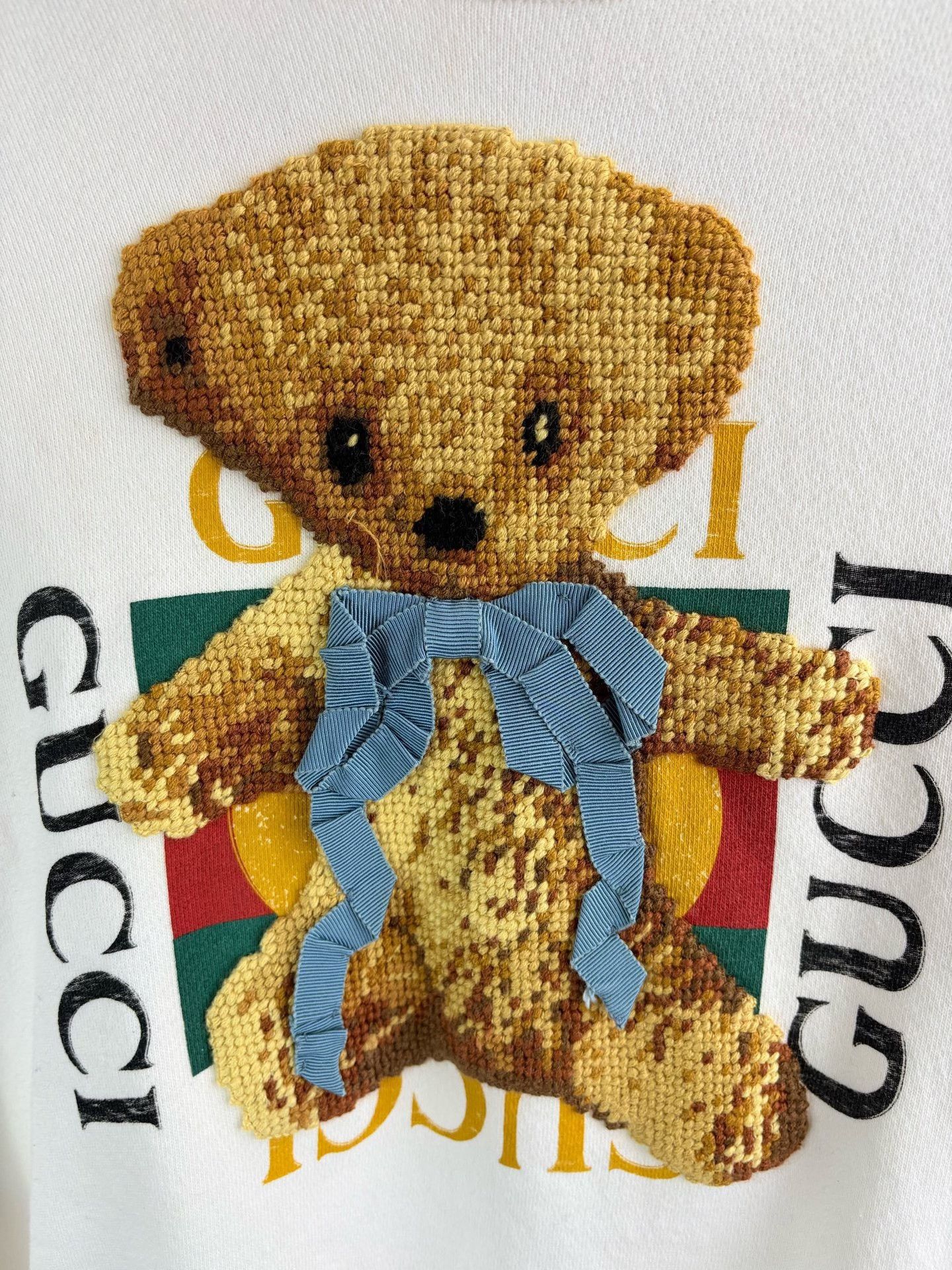 Gucci Gucci Teddy Bear Embroidered Hoodie Size S Size US S / EU 44-46 / 1 - 4 Thumbnail