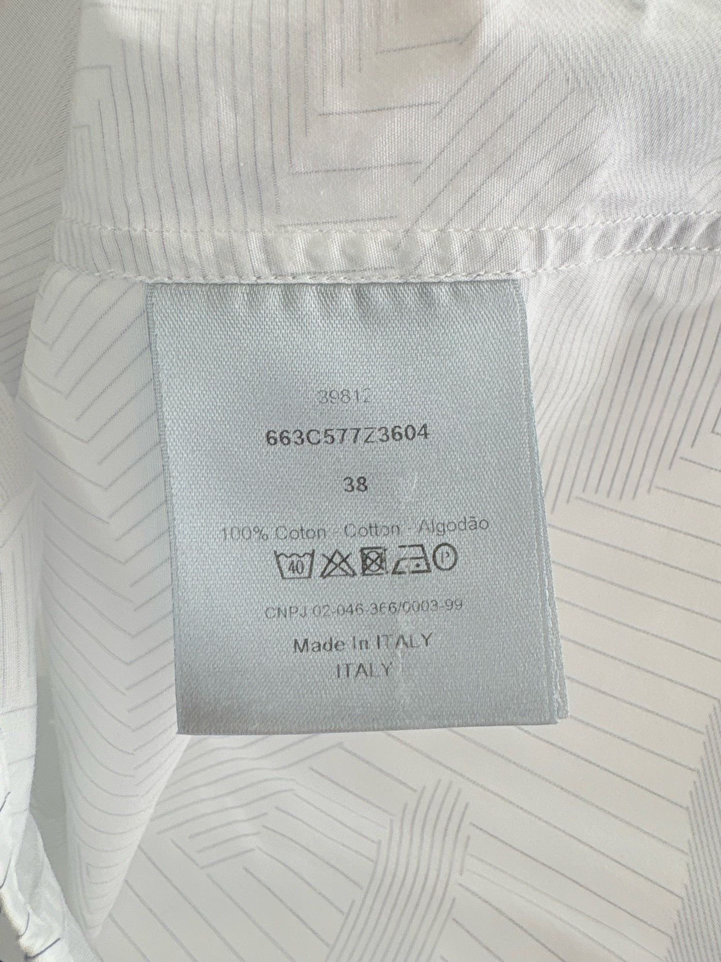 Dior Dior Camo Stripe Button Up Shirt 38 Size US S / EU 44-46 / 1 - 5 Thumbnail