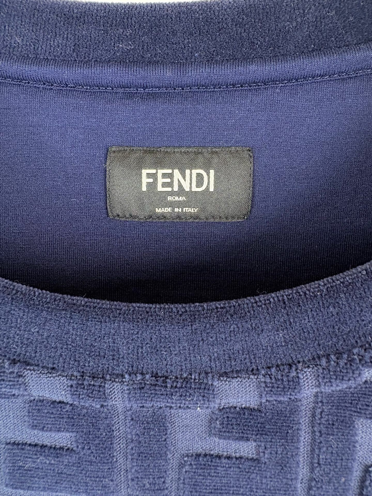 Fendi Fendi FF Monogram Flocked Sweatshirt 54 Size US L / EU 52-54 / 3 - 5 Thumbnail