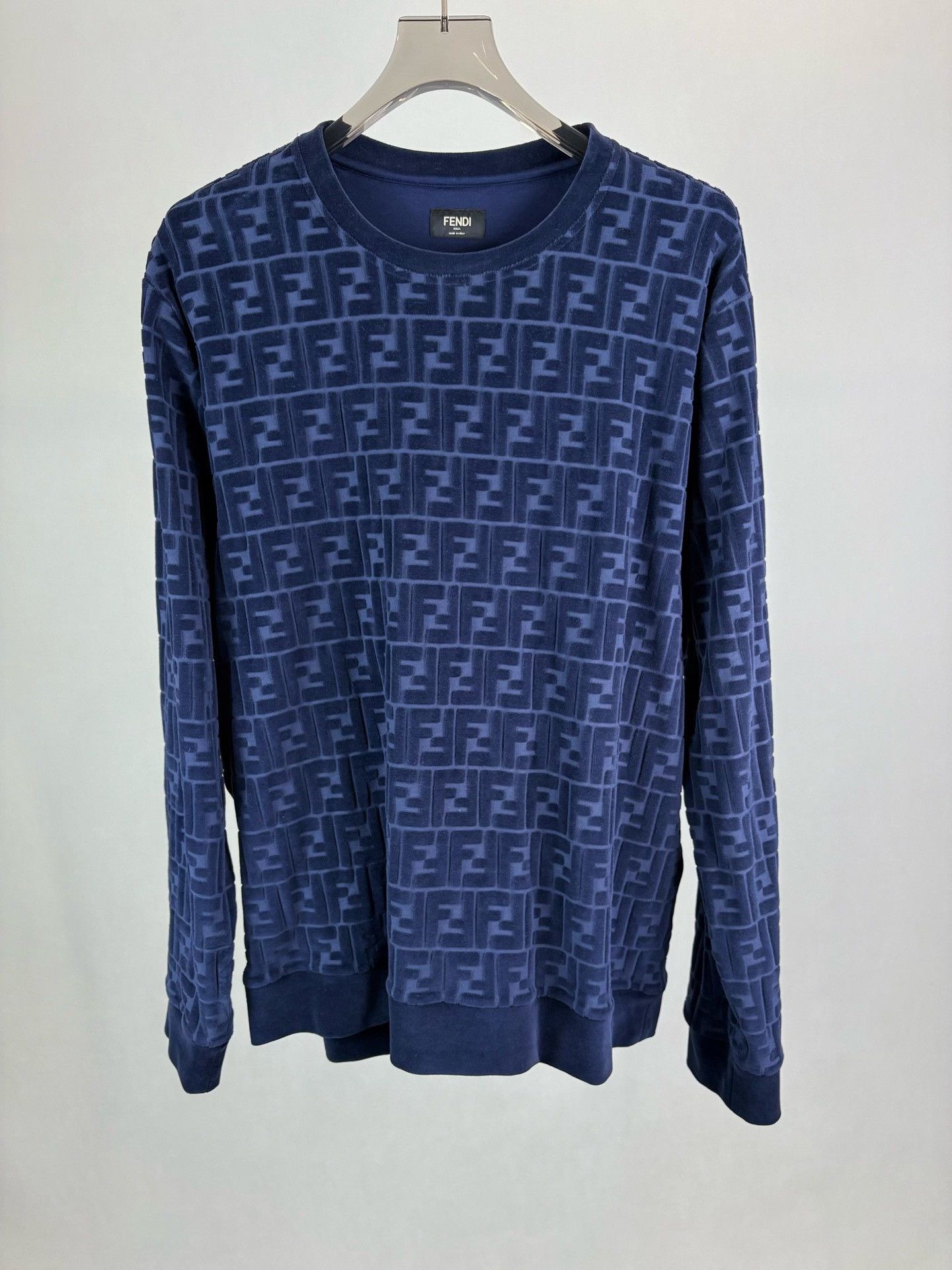 Fendi Fendi FF Monogram Flocked Sweatshirt 54 Size US L / EU 52-54 / 3 - 2 Thumbnail