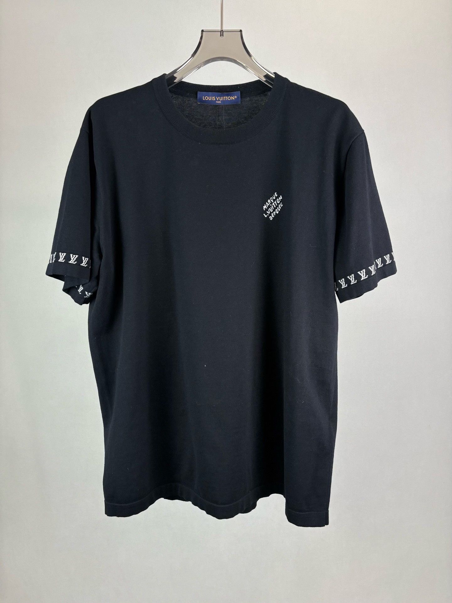 Louis Vuitton Louis Vuitton Logo Cuff Knit T-Shirt XL Size US XL / EU 56 / 4 - 2 Thumbnail