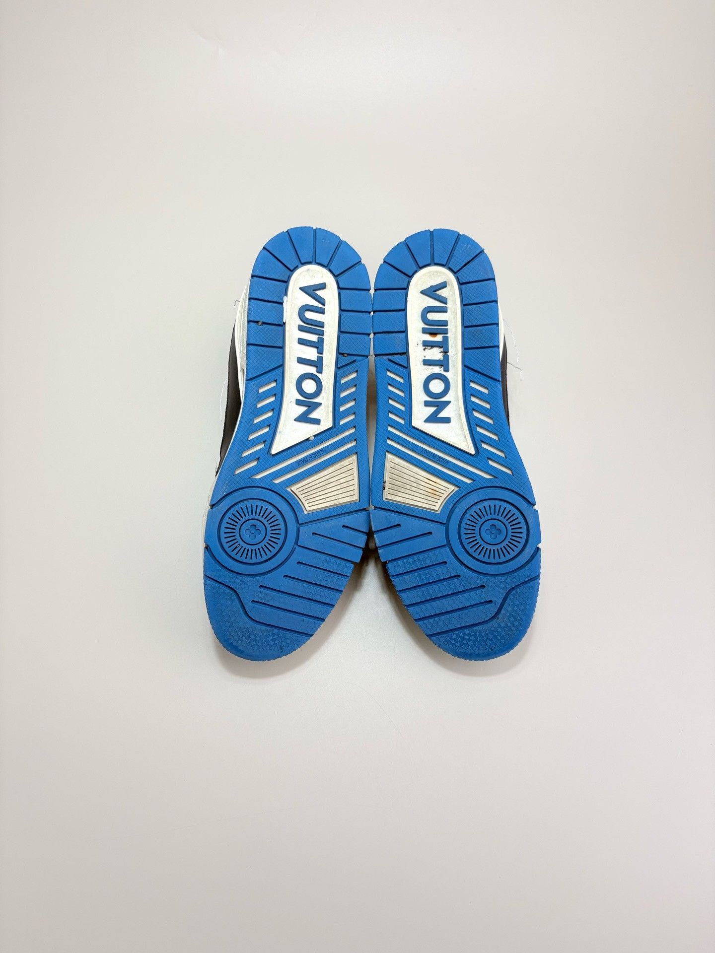 Louis Vuitton Louis Vuitton Blue Black LV Trainer Sneakers 5.5 Size US 5.5 / EU 38 - 7 Thumbnail