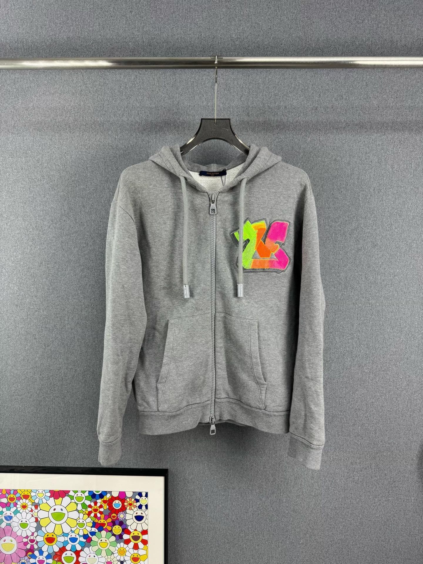 Louis Vuitton Louis Vuitton Neon Embroidered Logo Zip-up Hoodie US S Size US S / EU 44-46 / 1 - 2 Thumbnail