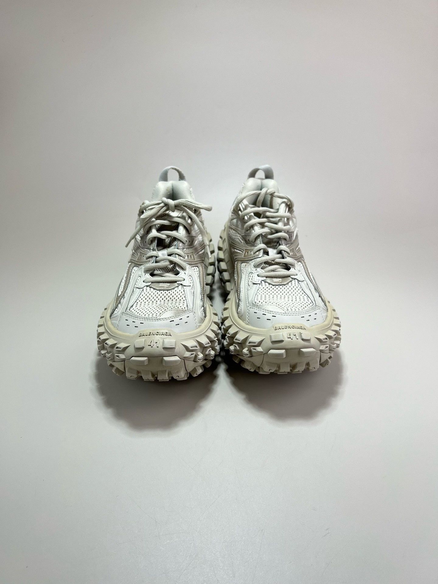 Balenciaga Balenciaga Beige Defender Sneakers 41 Size US 8 / EU 41 - 3 Thumbnail
