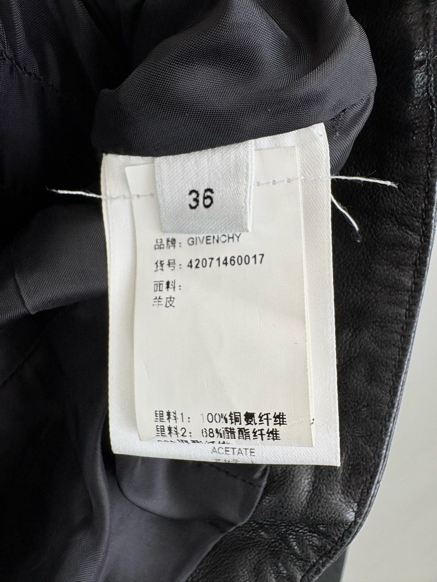 Givenchy Givenchy Lambskin Leather Biker Jacket 36 Size XS / US 0-2 / IT 36-38 - 6 Thumbnail