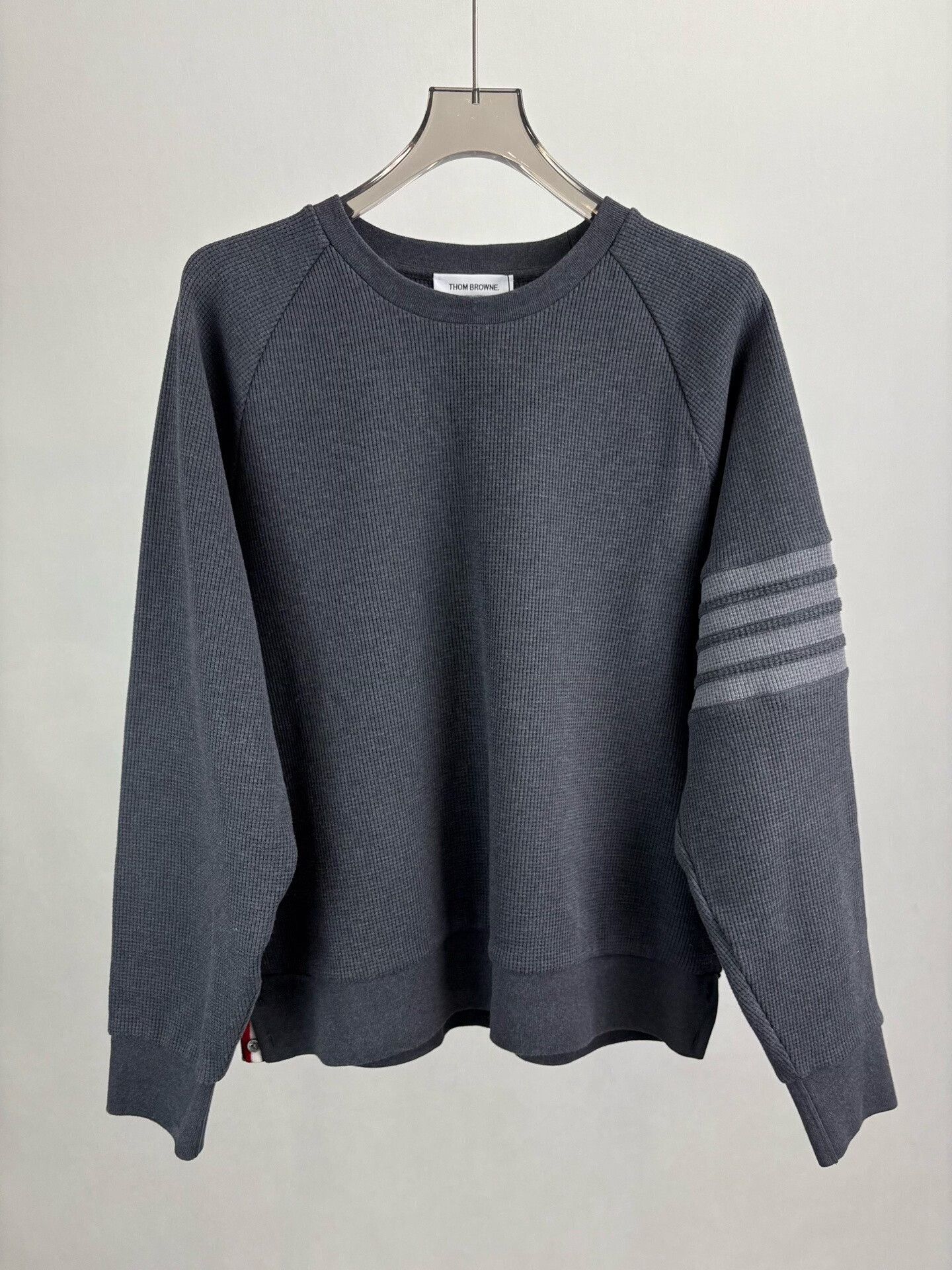 Thom Browne Thom Browne Waffle Knit 4-Bar Sweatshirt Size 5 Size US XXL / EU 58 / 5 - 2 Thumbnail