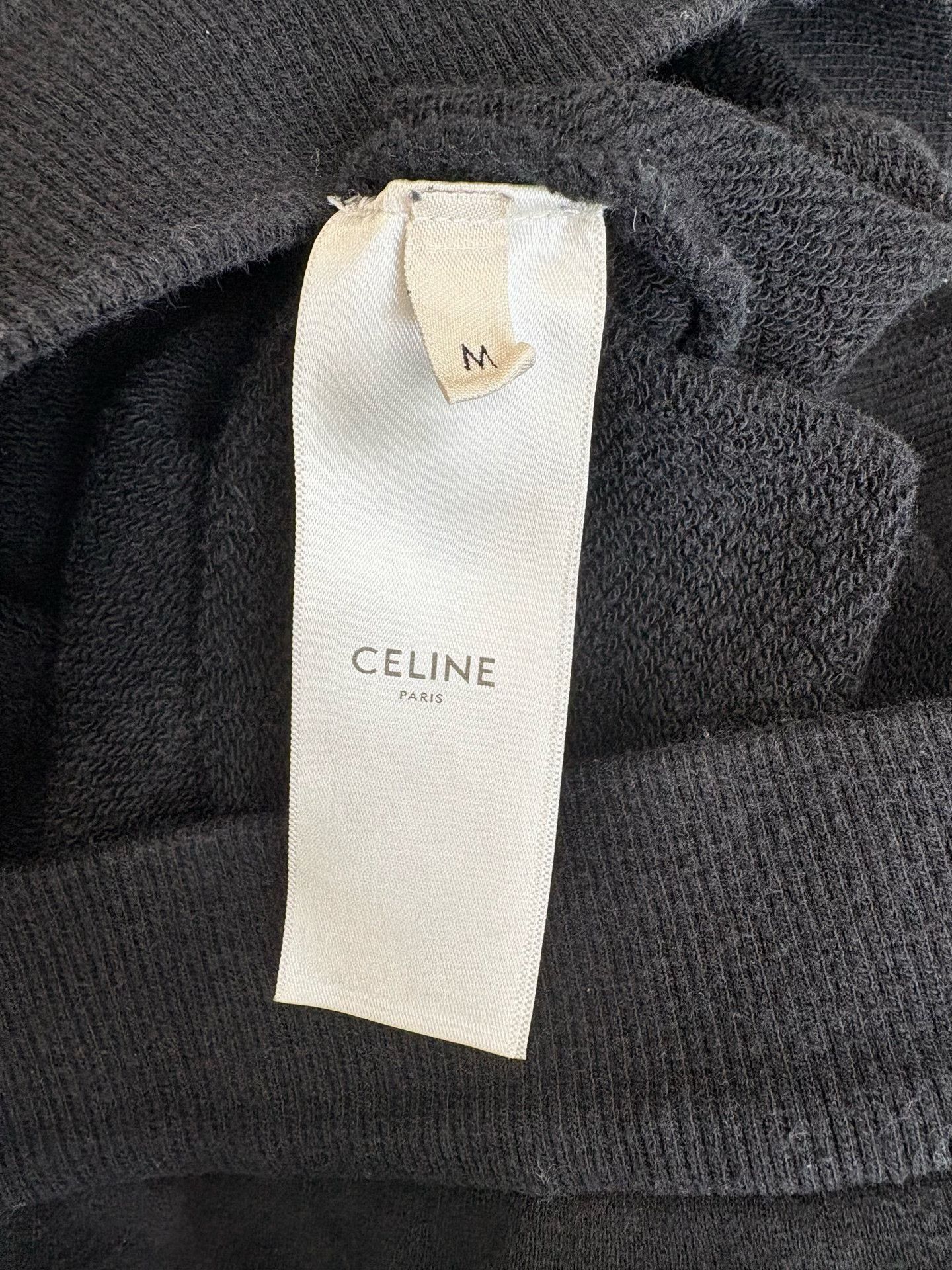 Celine CELINE Logo Back Print Hoodie Size M Size US M / EU 48-50 / 2 - 5 Thumbnail