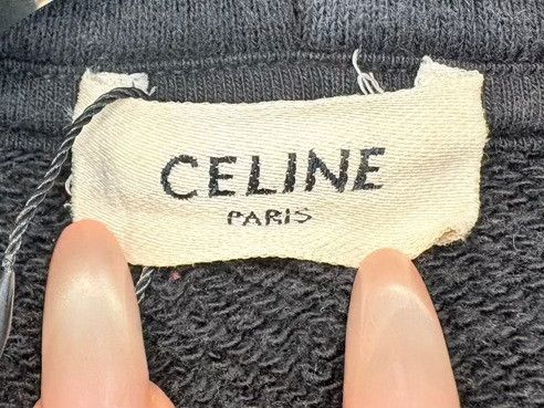 Celine CELINE Logo Back Print Hoodie Size M Size US M / EU 48-50 / 2 - 4 Thumbnail