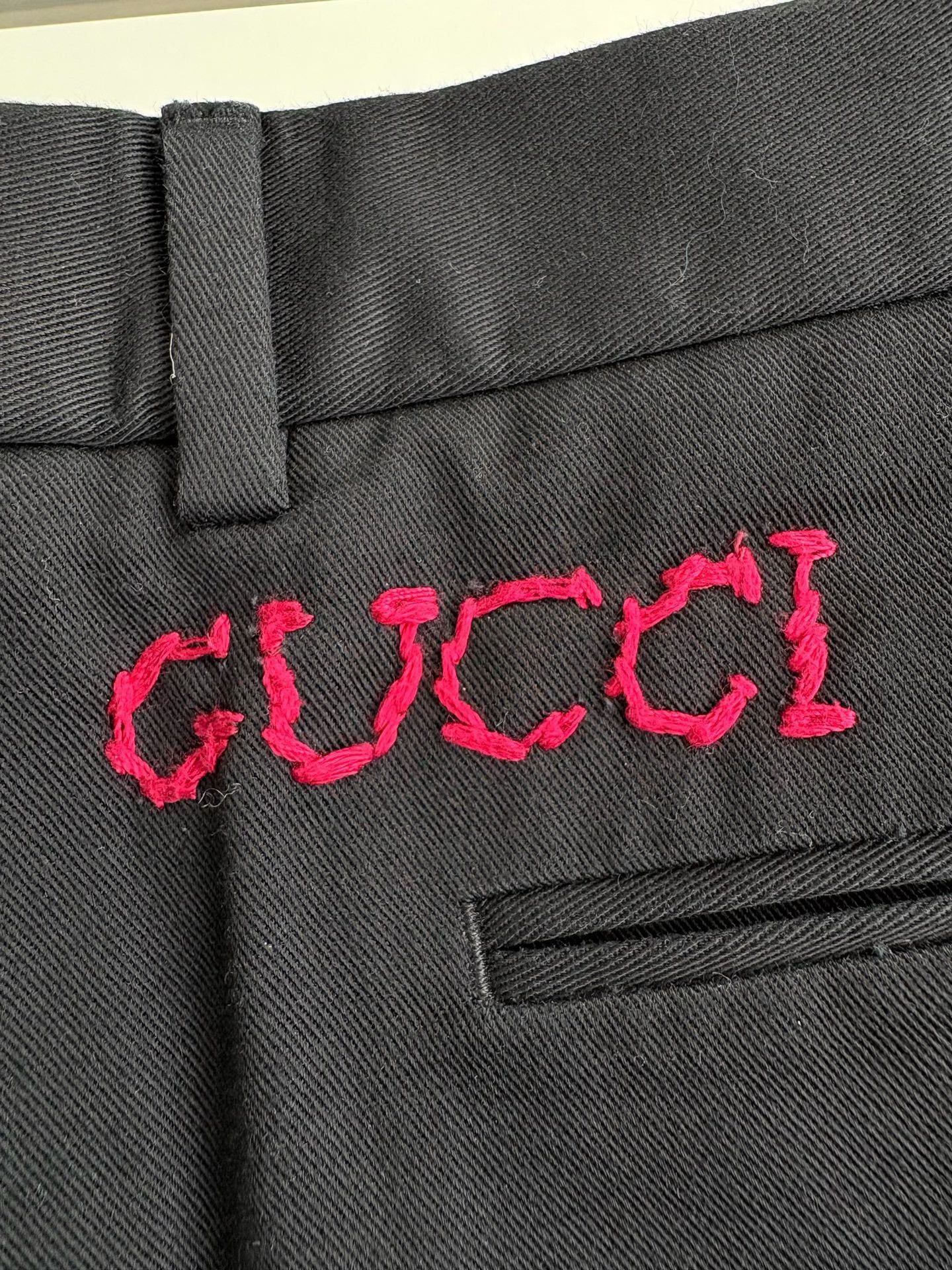 Gucci Gucci Embroidered Logo Casual Pants 54 Size US 38 / EU 54 - 4 Thumbnail