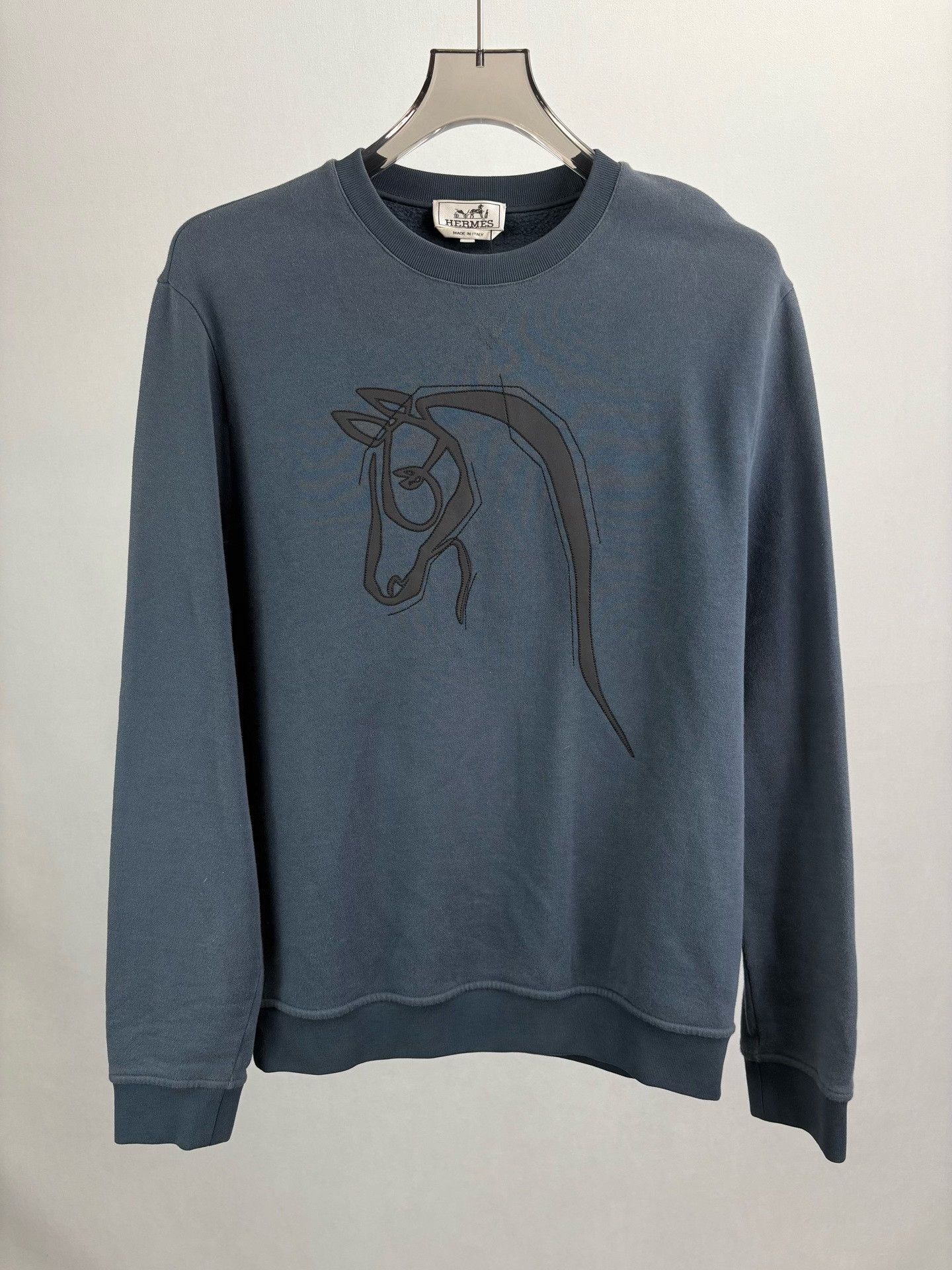 Hermes Hermes Lambskin Horse Patch Sweatshirt M Size US M / EU 48-50 / 2 - 2 Thumbnail
