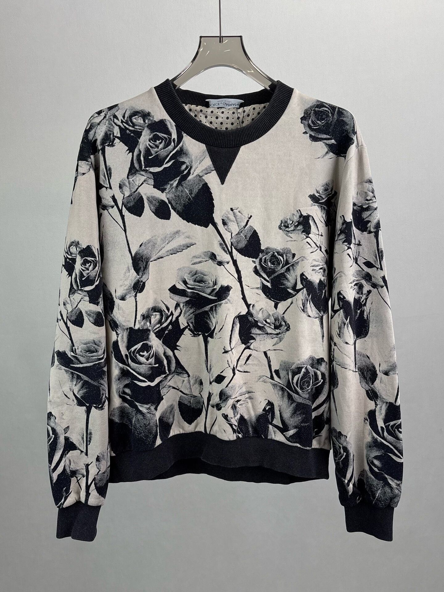 Dolce & Gabbana Dolce & Gabbana Rose Print Sweatshirt 52 Size US L / EU 52-54 / 3 - 3 Thumbnail
