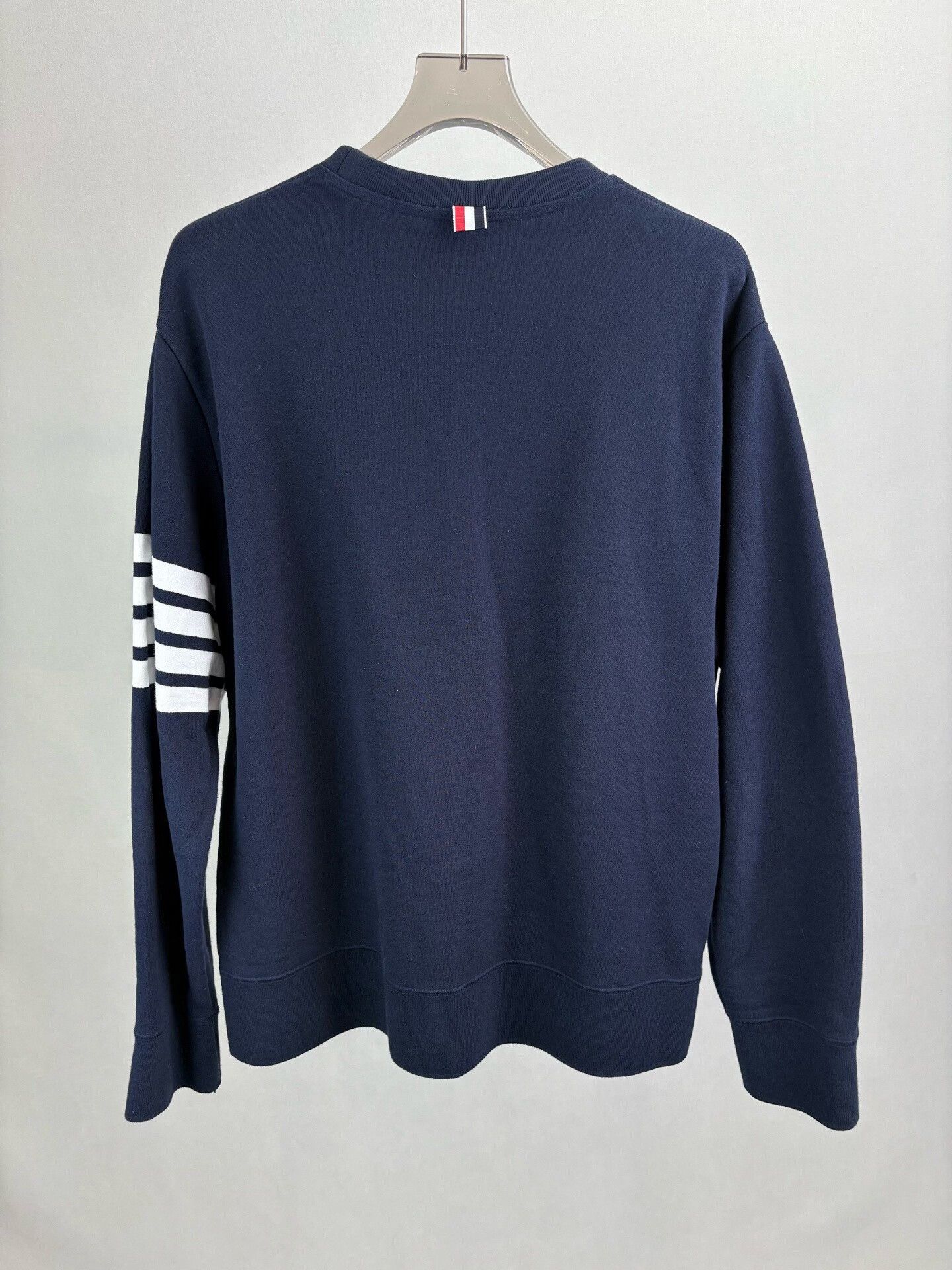 Thom Browne Thom Browne 4-Bar Navy Cotton Sweatshirt Size 7 Size US XXL / EU 58 / 5 - 3 Thumbnail