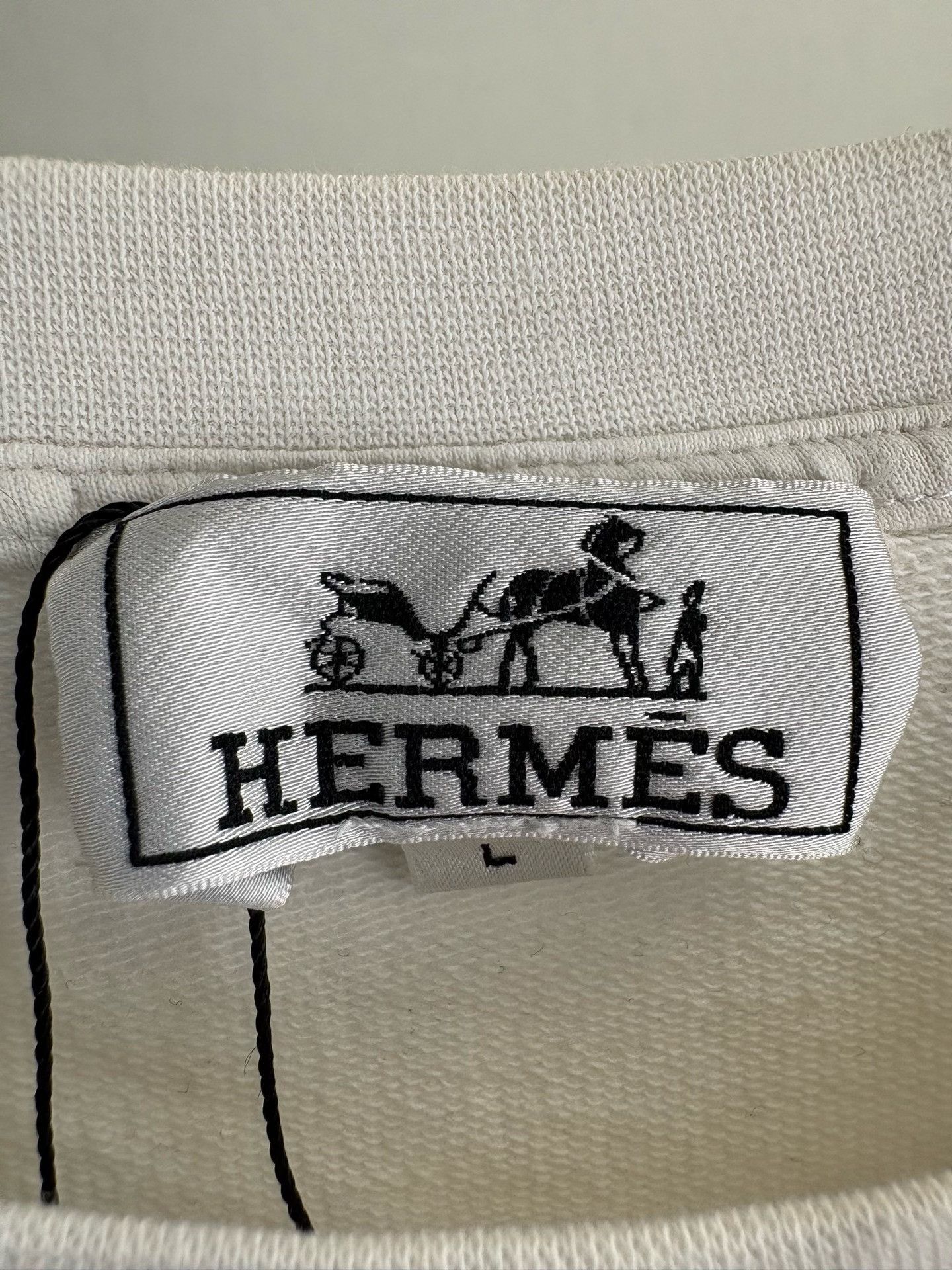 Hermes Hermes Robot Patch Cotton T-Shirt L Size US L / EU 52-54 / 3 - 5 Thumbnail