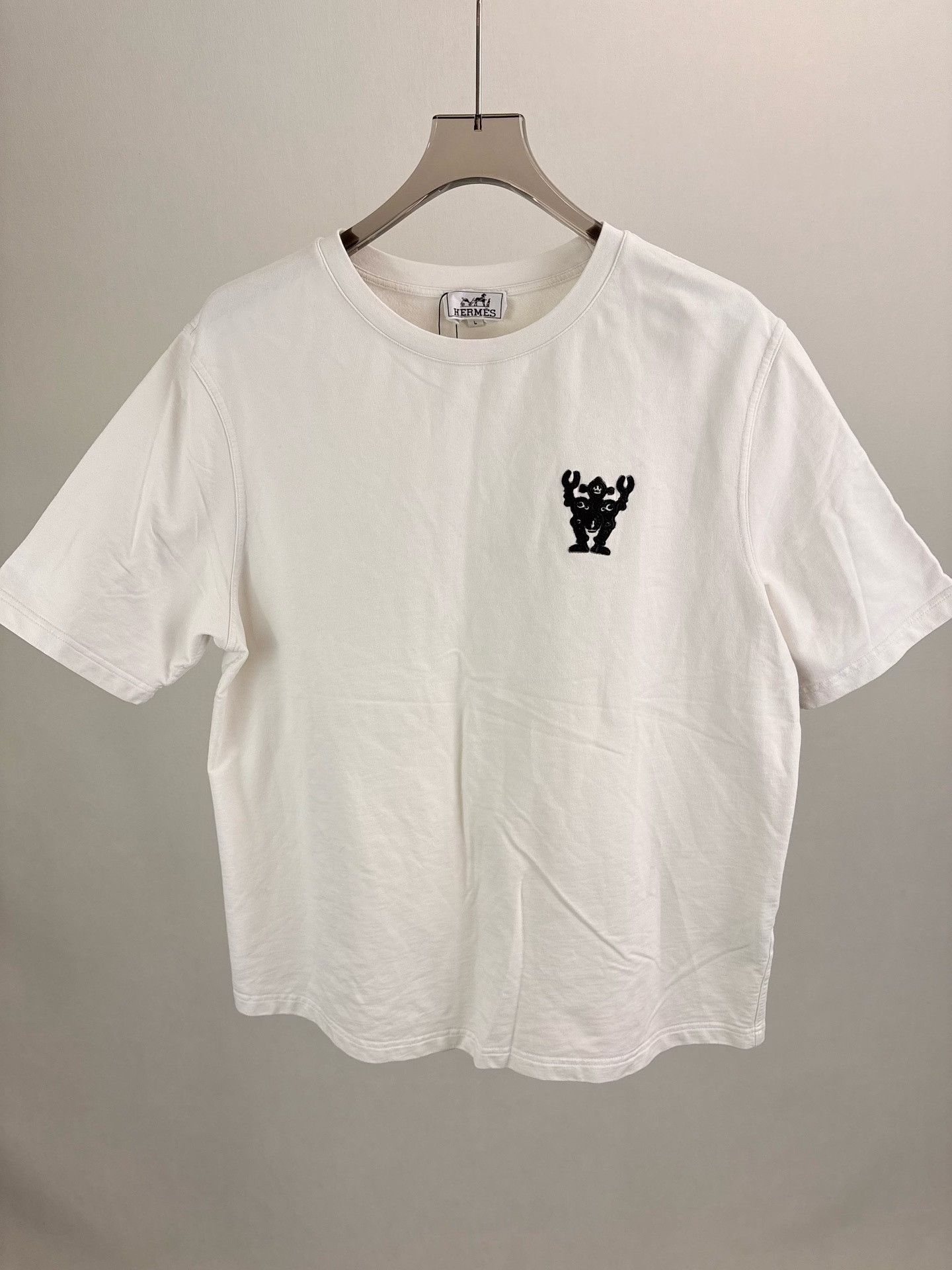 Hermes Hermes Robot Patch Cotton T-Shirt L Size US L / EU 52-54 / 3 - 2 Thumbnail