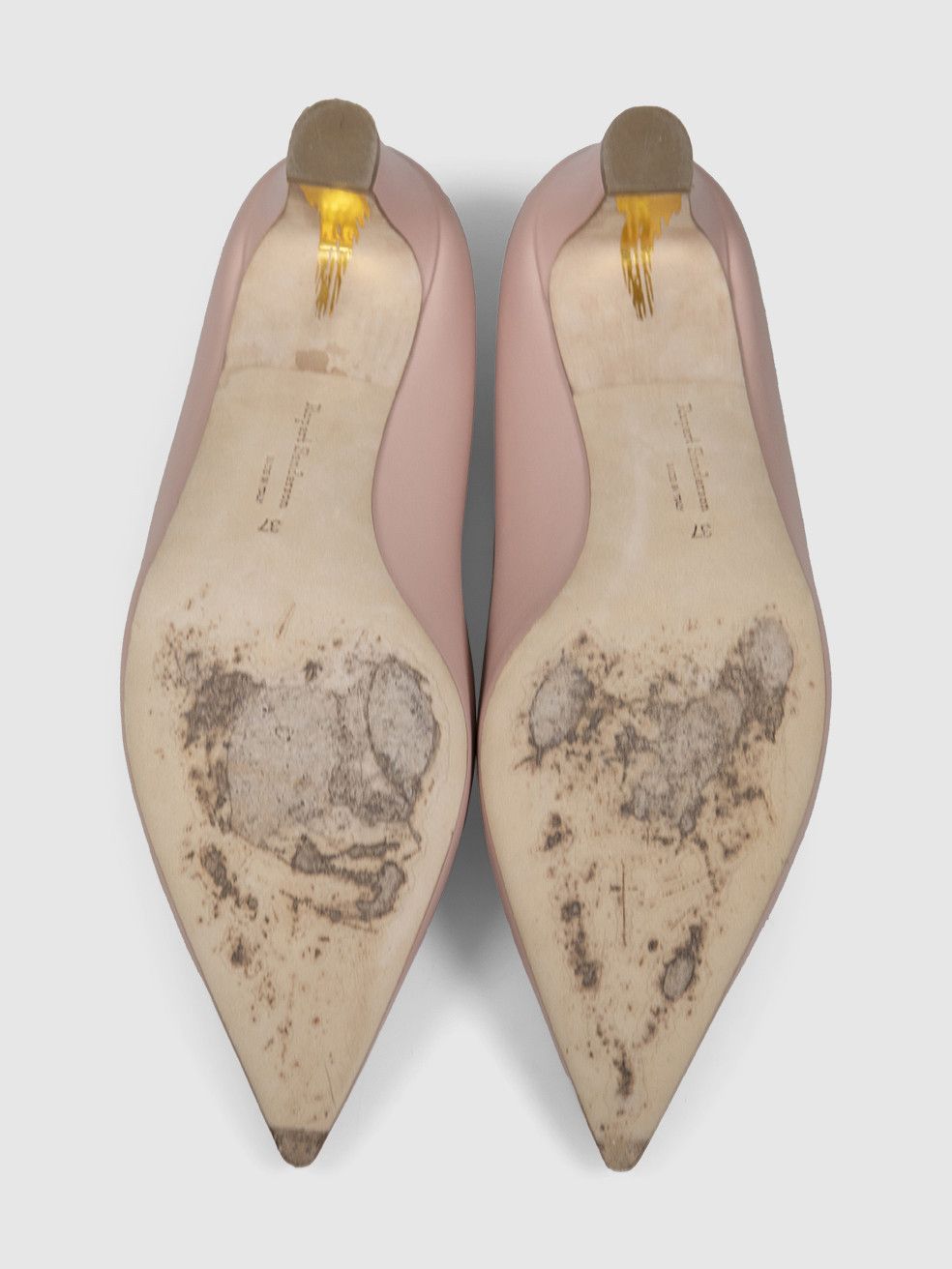Rupert Sanderson Pink Leather Pointed Pumps Size US 7 / IT 37 - 4 Thumbnail