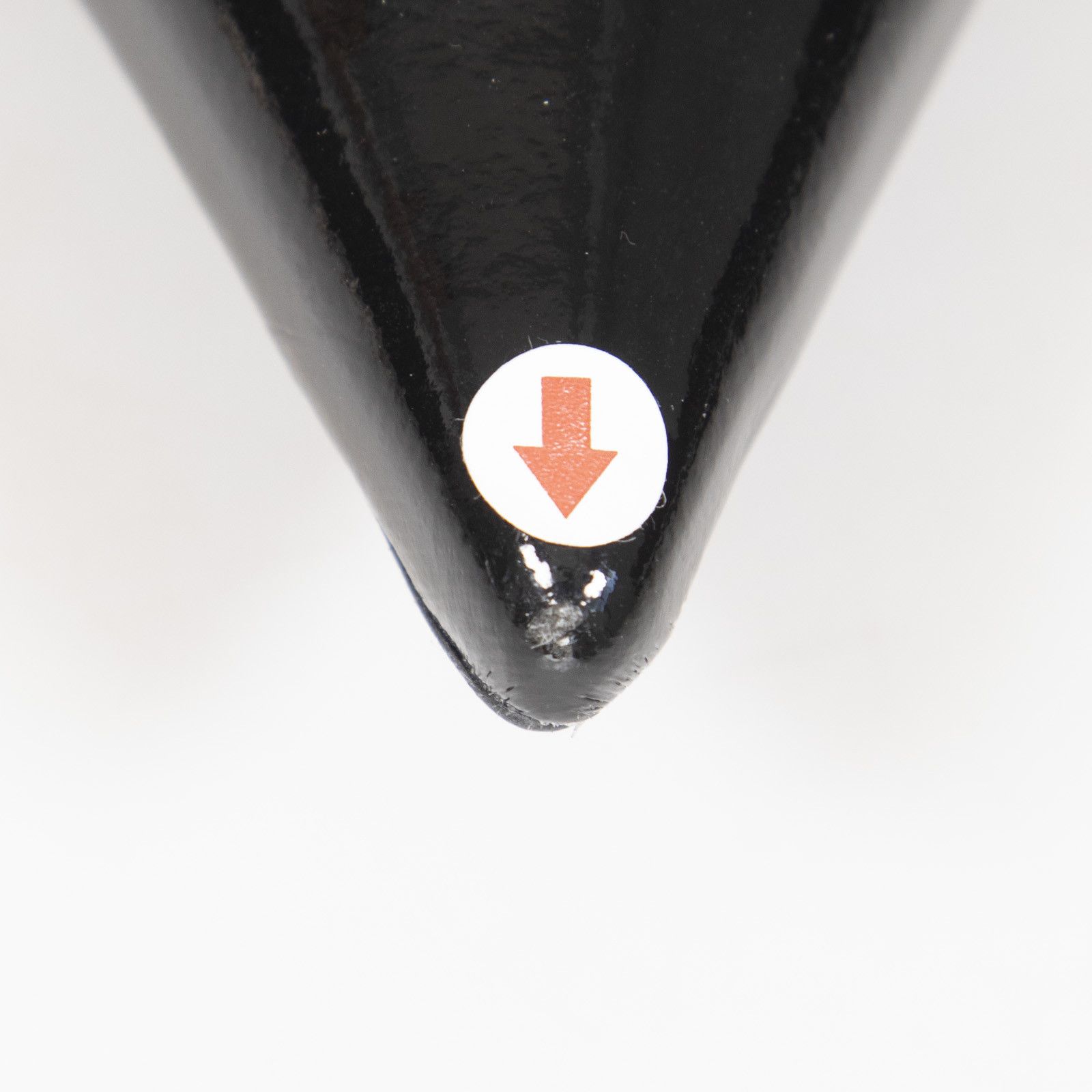 Ganni Black Vegan Patent Leather Pointed Flats Size US 5 / IT 35 - 7 Thumbnail